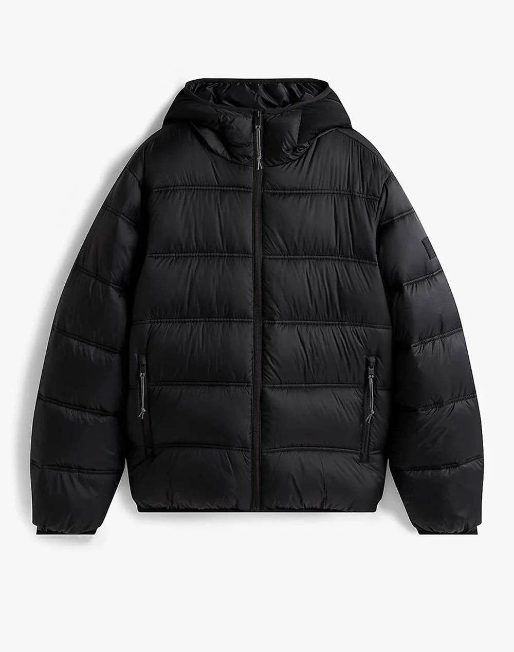 TOMMY JEANS TJM HOODED LOGO PUFFER EXT DM0DM22044-BDS Black