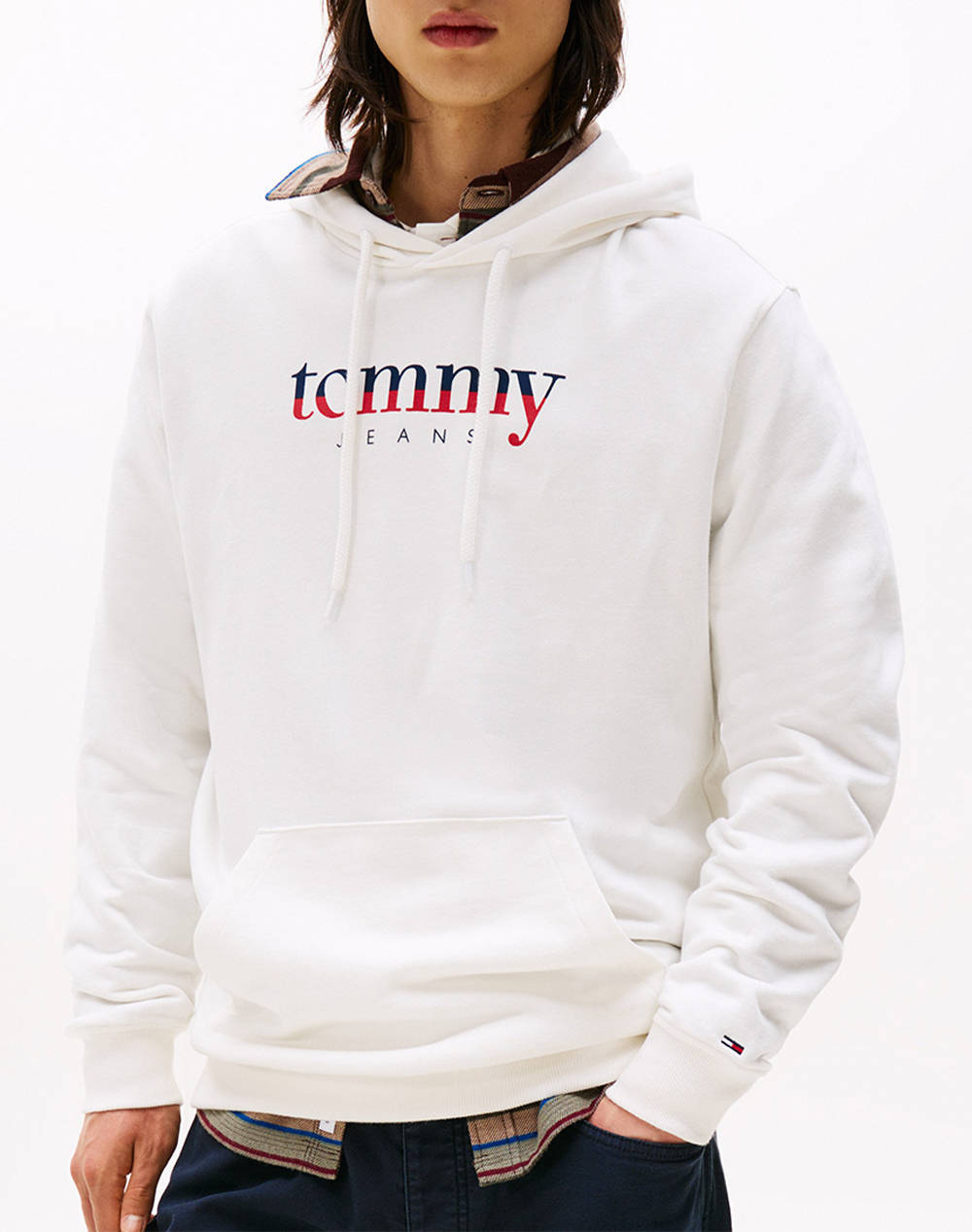 TOMMY JEANS TOMMY JEANS TJM REG DNA HOODIE EXT DM0DM22113-YBL OffWhite