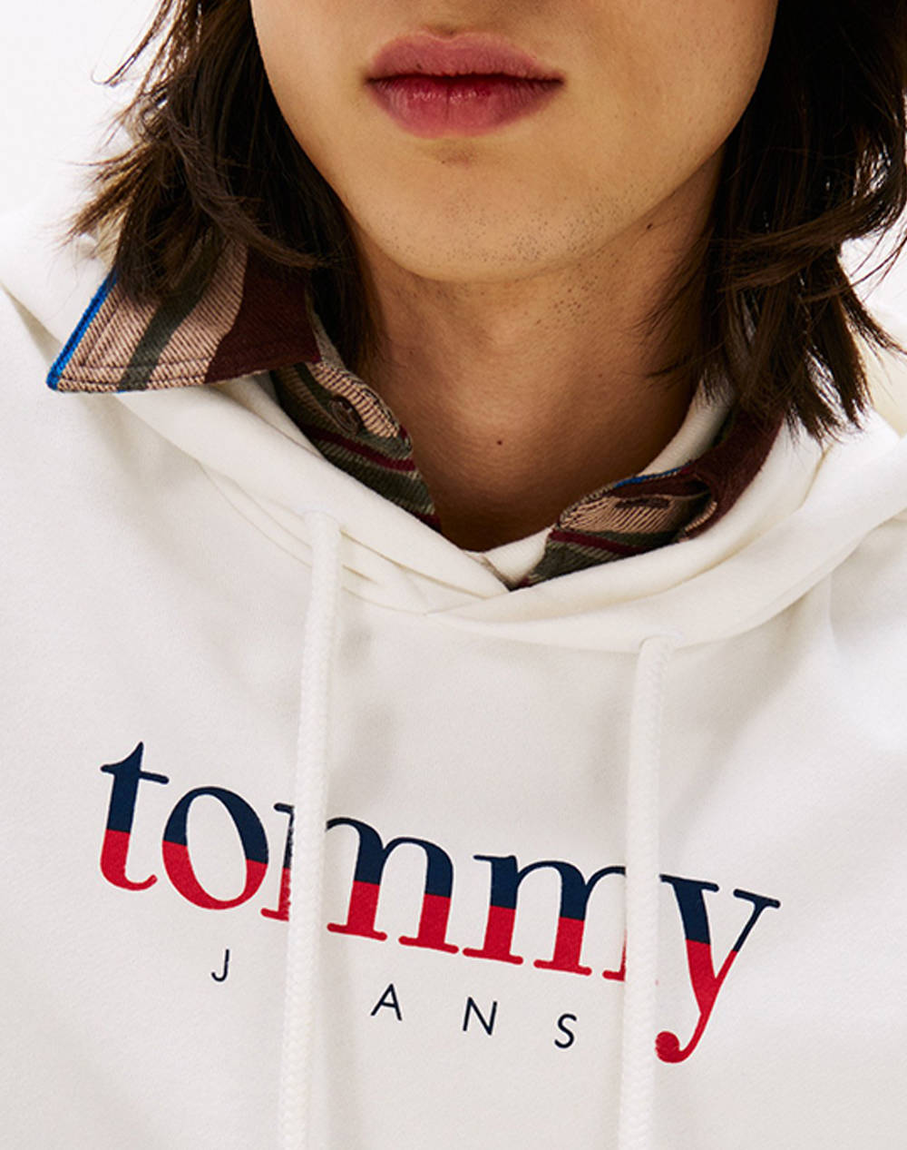 TOMMY JEANS TJM REG DNA HOODIE EXT DM0DM22113-YBL OffWhite φωτογραφία