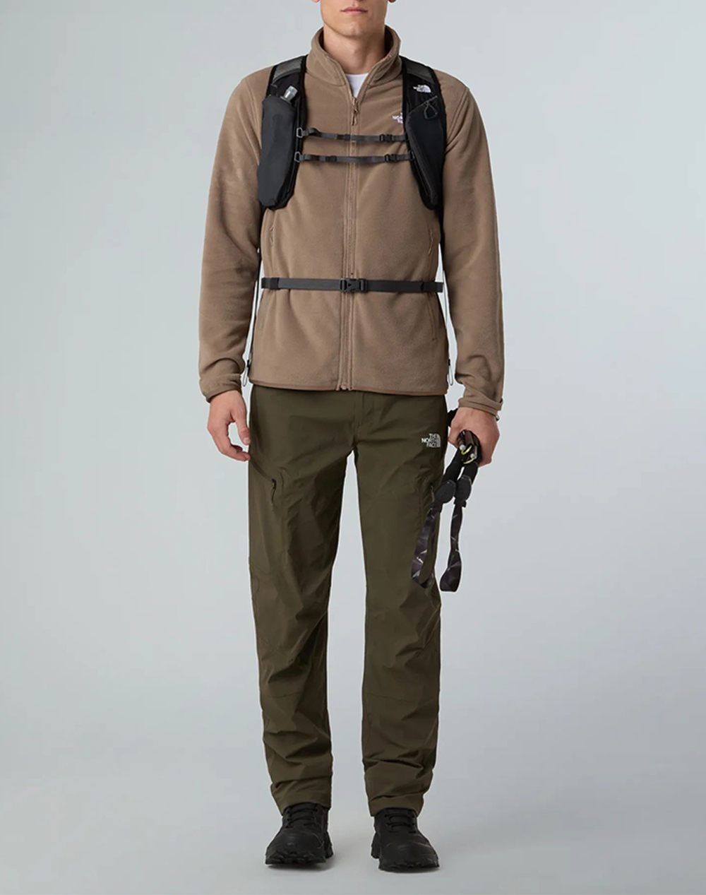 The North Face M Glacier Flc Jkt Nf0A8D0R-Nfbow Brown ανδρικά ρούχα Πανωφορια μπουφάν Politikos Shop Πολιτικός