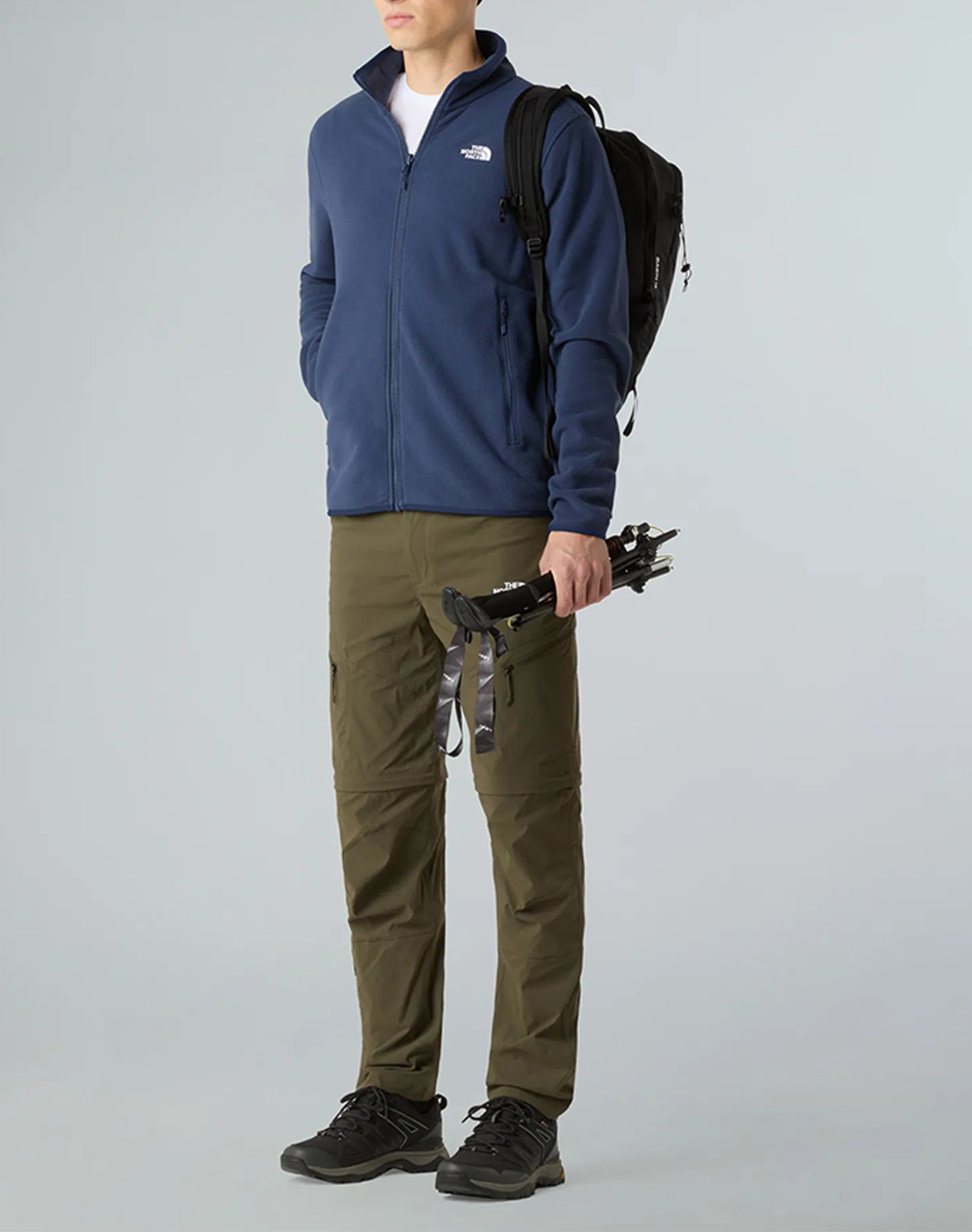 The North Face M Glacier Flc Jkt Nf0A8D0R-Nf8K2 Navyblue ανδρικά ρούχα Πανωφορια μπουφάν Politikos Shop Πολιτικός
