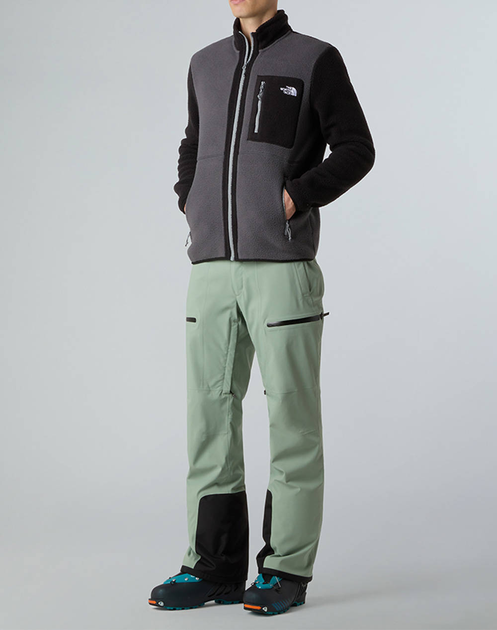 The North Face M Yumiori Full Zip Nf0A883R-Nfwvo Darkgray ανδρικά ρούχα ζακέτες φούτερ Politikos Shop Πολιτικός