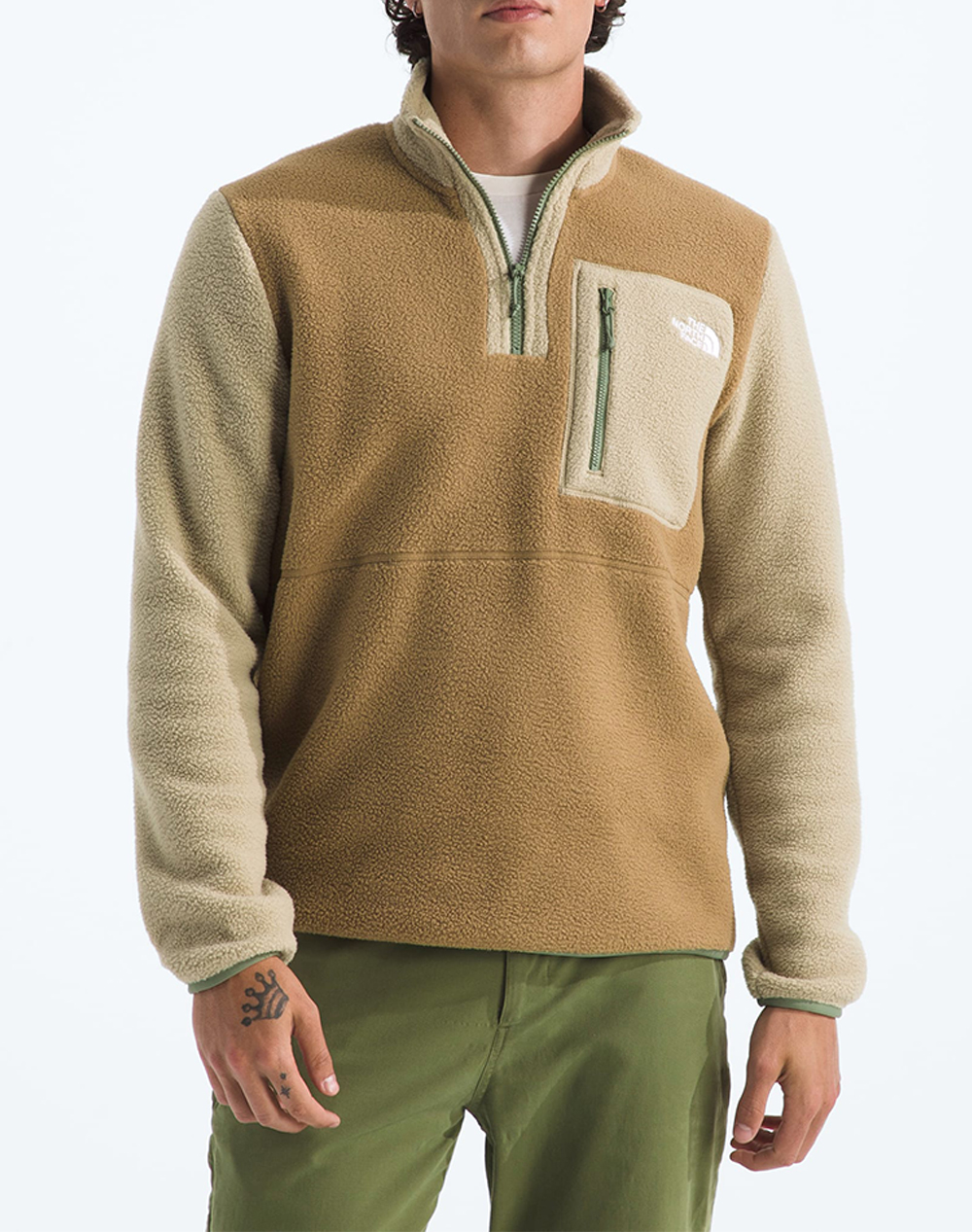 THE NORTH FACE M YUMIORI 1/4 ZIP NF0A883S-NFEVO Brown