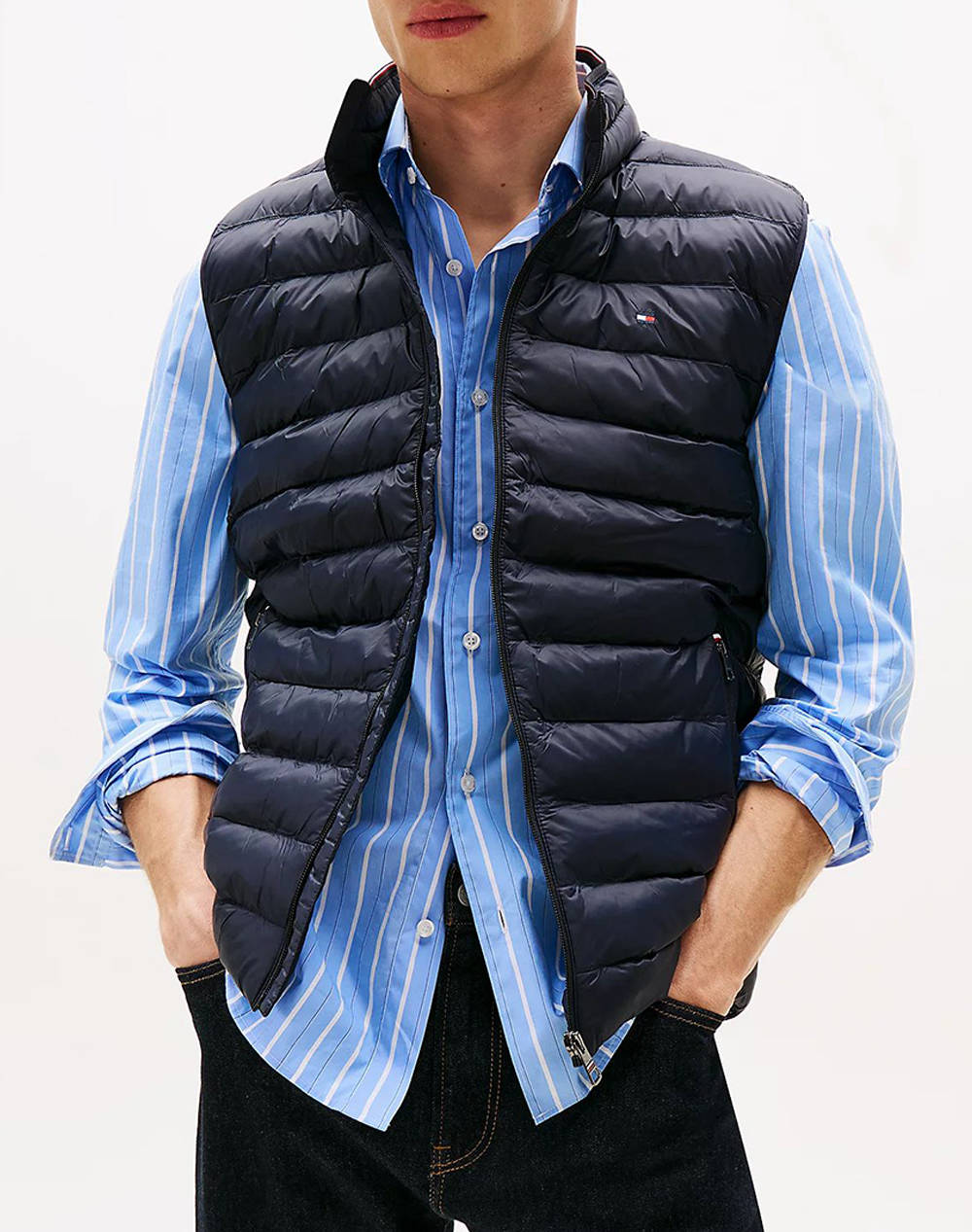 TOMMY HILFIGER TOMMY HILFIGER CORE PACKABLE RECYCLED VEST MW0MW39989-DW5 NavyBlue
