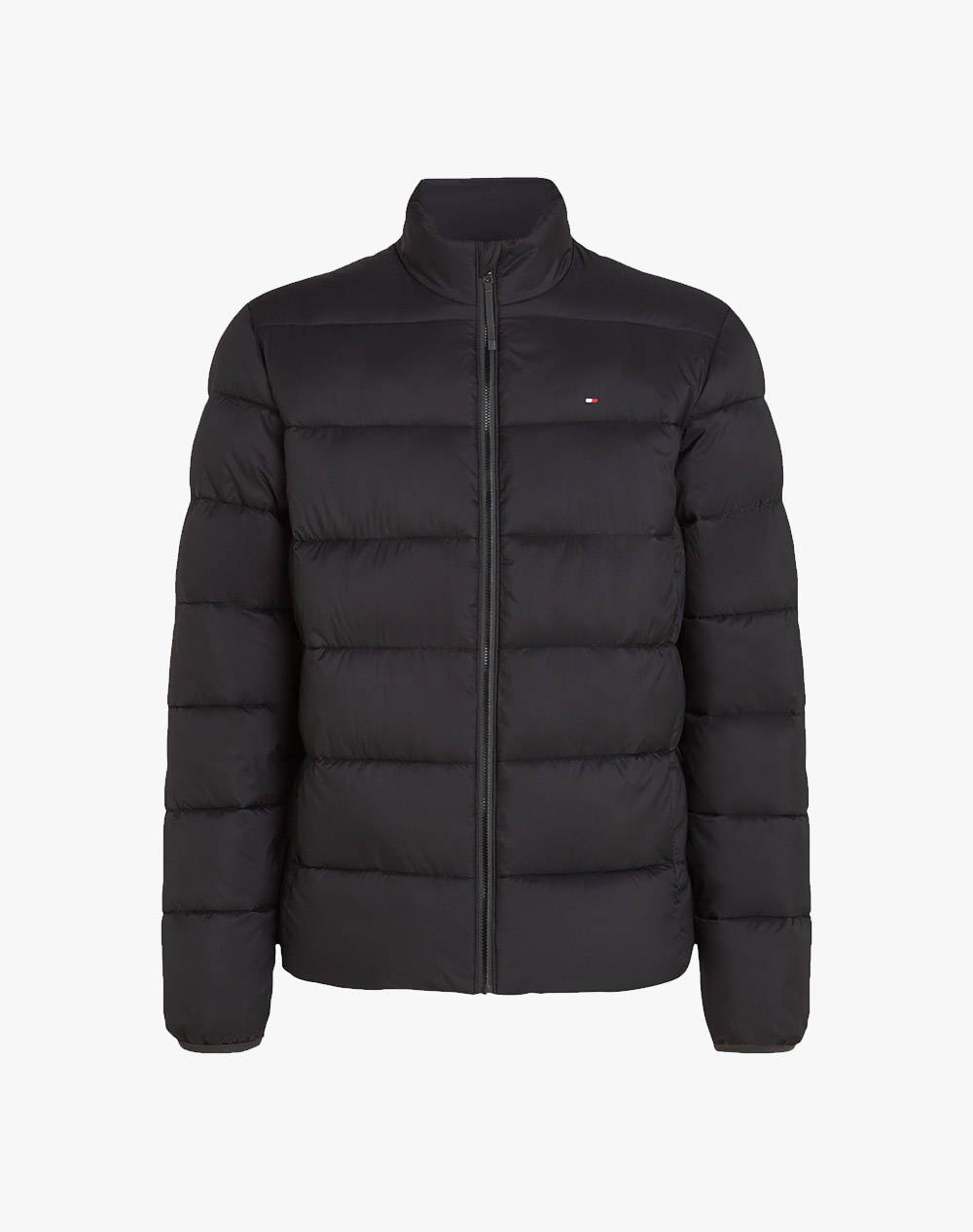 TOMMY HILFIGER MID WEIGHT STAND COLLAR JKT MW0MW41982-BDS Black