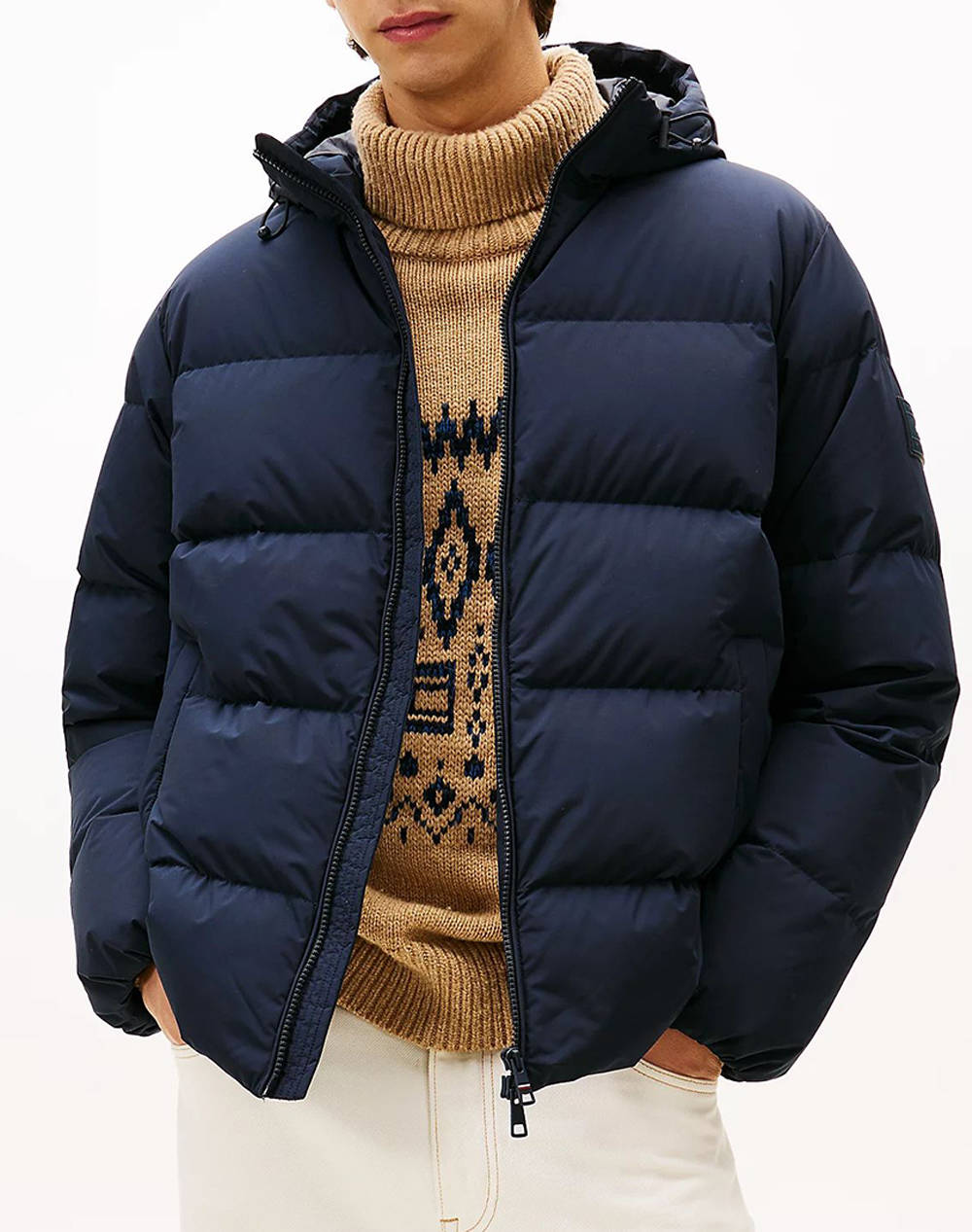 TOMMY HILFIGER DOWN HOODED PUFFER JKT MW0MW40616-DW5 DarkBlue