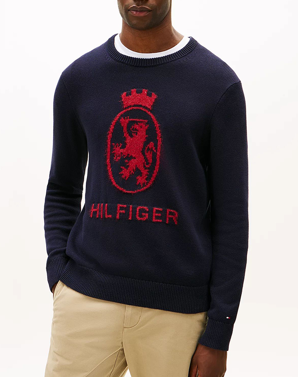 TOMMY HILFIGER GIFTING CREST CREW NECK MW0MW40841-DW5 DarkBlue