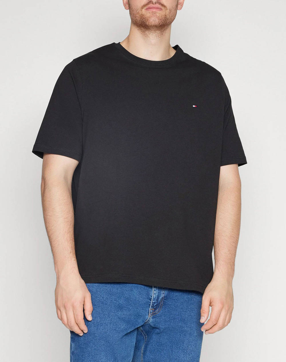TOMMY HILFIGER BT-CORE STRETCH SLIM CN TEE-B MW0MW35061-BDS Black