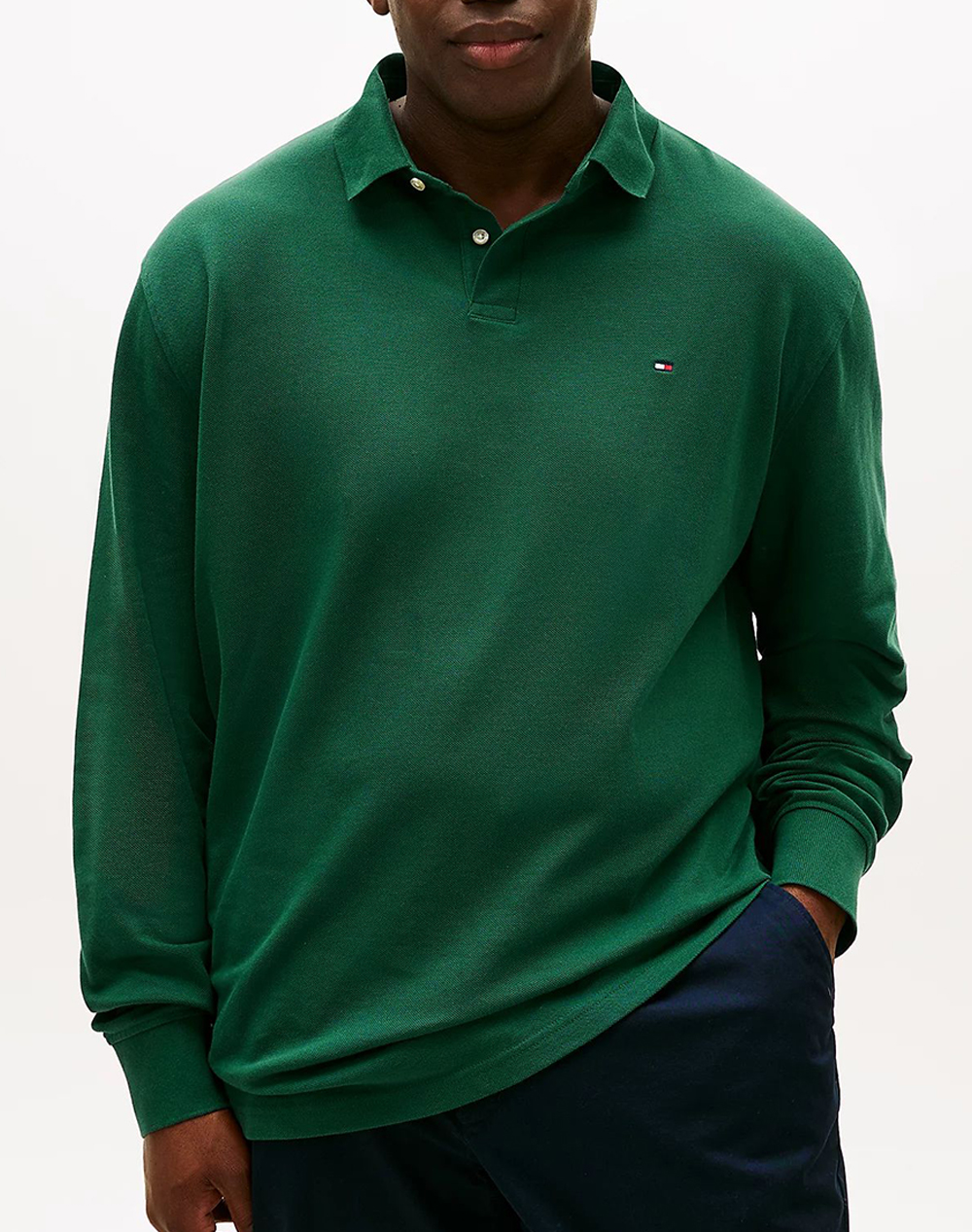 TOMMY HILFIGER BT-1985 REGULAR LS POLO-B MW0MW34102-L6K Green