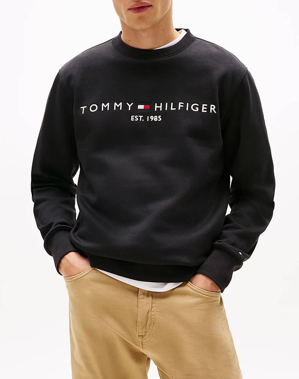 TOMMY HILFIGER TOMMY LOGO SWEATSHIRT MW0MW11596-BDS Black