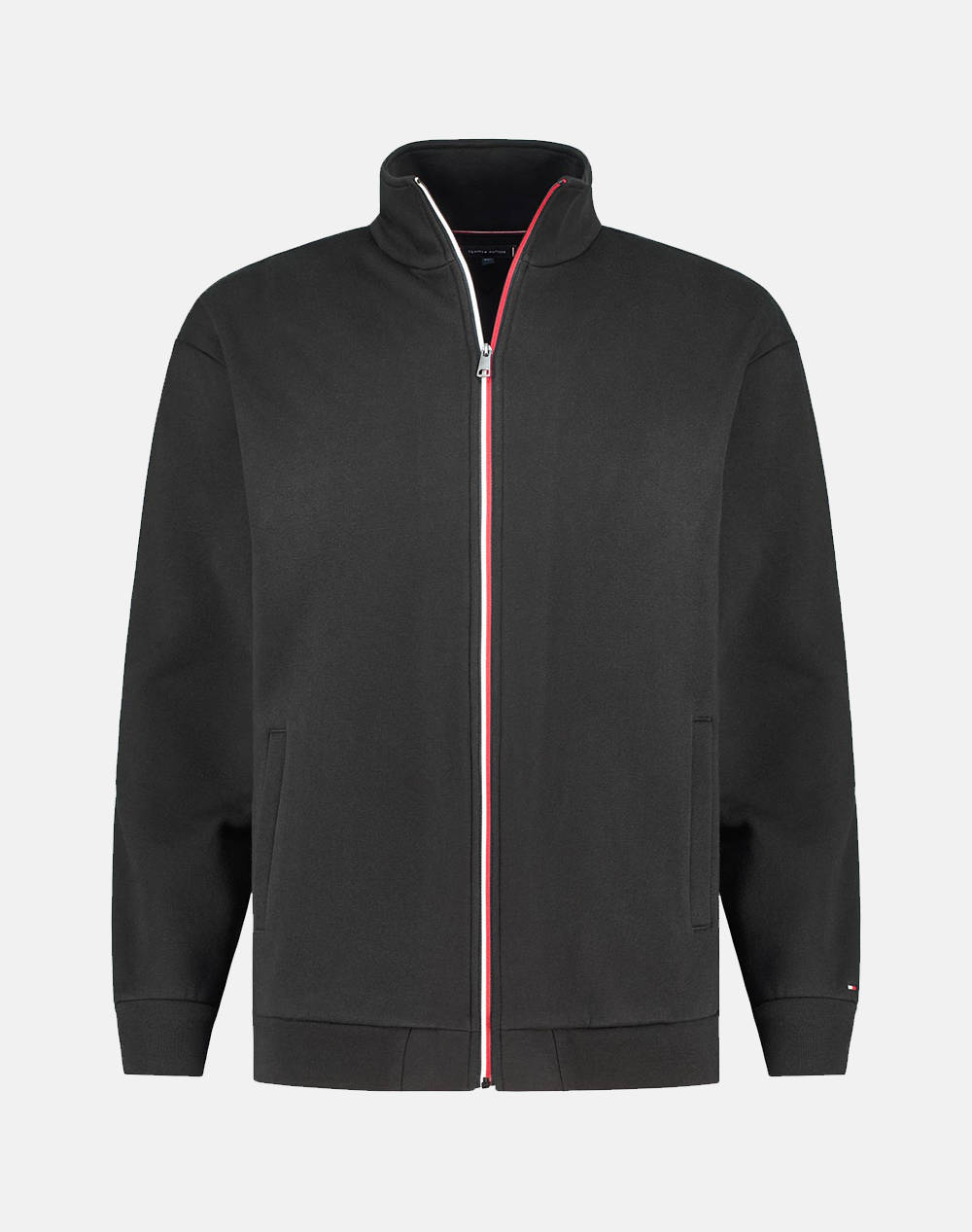 TOMMY HILFIGER BT-GLOBAL STRIPE ZIP THROUGH-B MW0MW42064-BDS Black