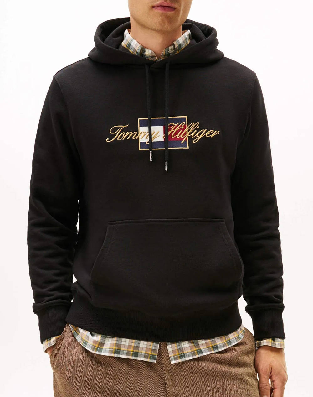 TOMMY HILFIGER ICON GOLD HOODIE MW0MW41502-BDS Black