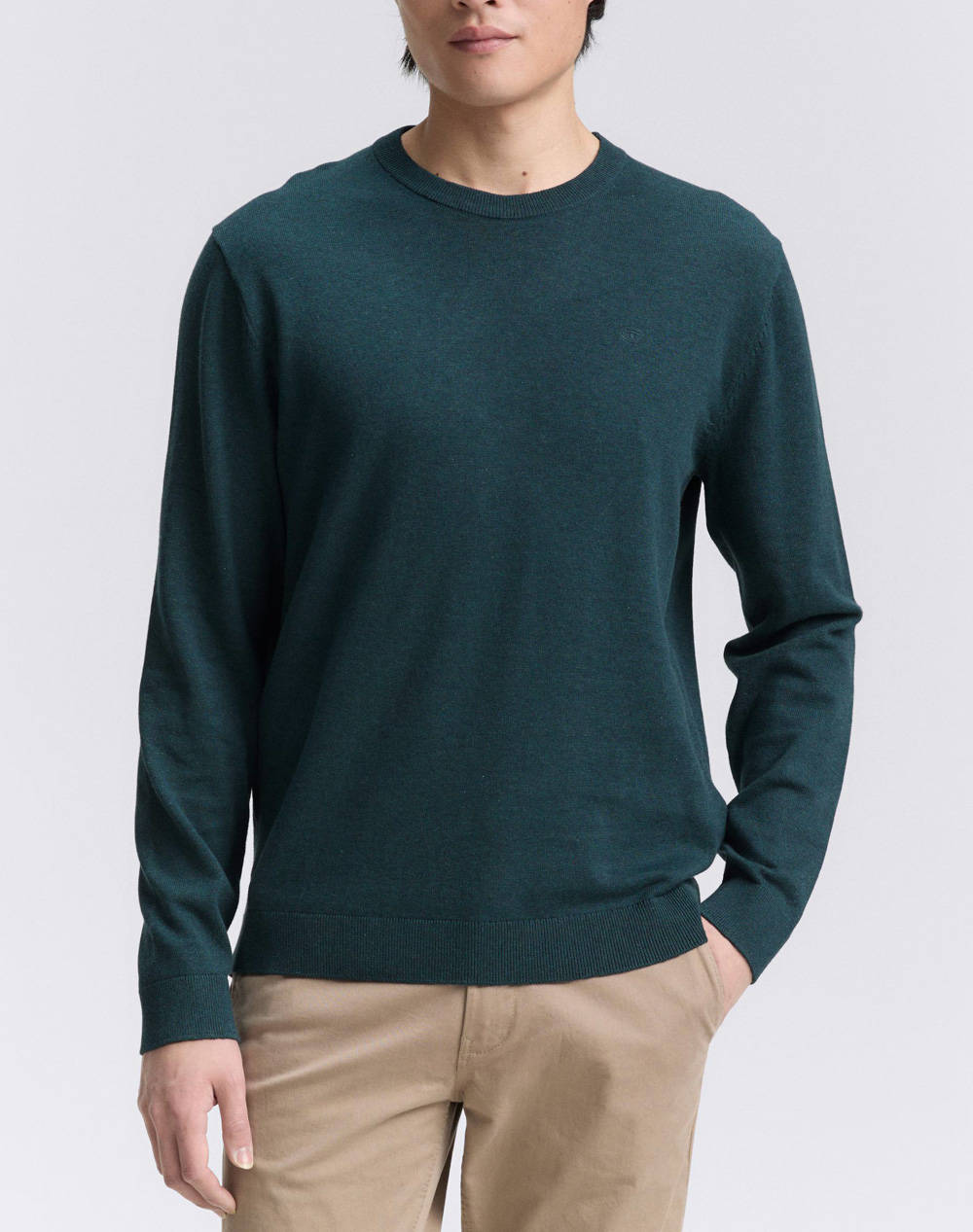 TOM TAILOR BASIC CREWN ΜΠΛΟΥΖΑ ΑΝΔΡΙΚΟ 1039805-21545 DarkGreen