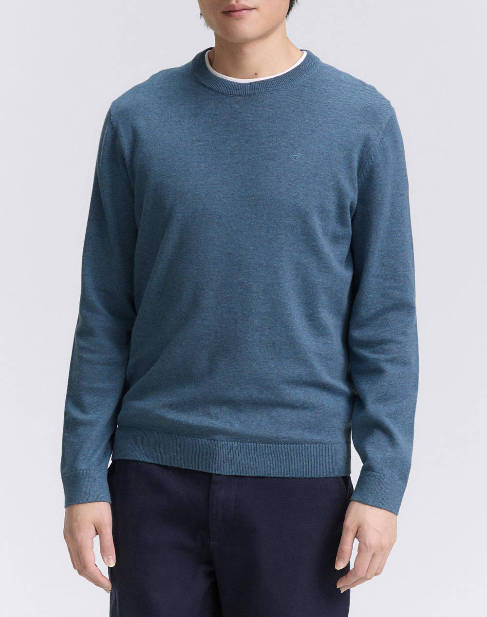 TOM TAILOR BASIC CREWN ΜΠΛΟΥΖΑ ΑΝΔΡΙΚΟ 1039805-38701 SteelBlue