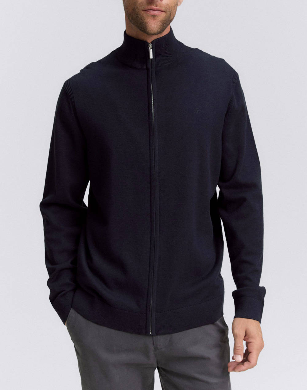 TOM TAILOR BASIC KNIT JA ΜΠΛΟΥΖΑ ΑΝΔΡΙΚΟ 1047571-13160 DarkBlue