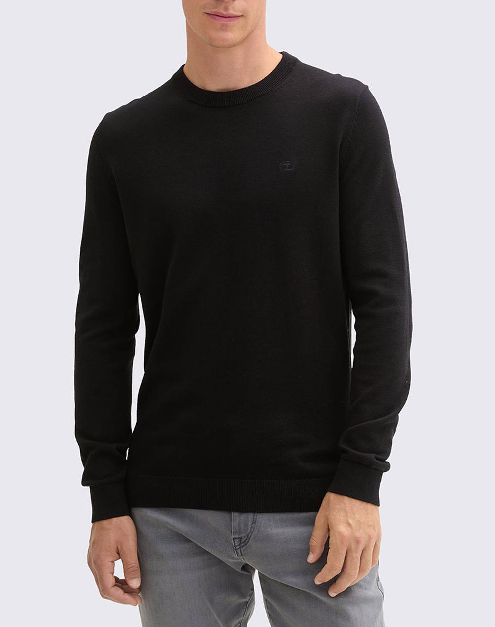 TOM TAILOR BASIC CREWNECK ΜΠΛΟΥΖΑ ΑΝΔΡΙΚΟ 1038426-29999 Black
