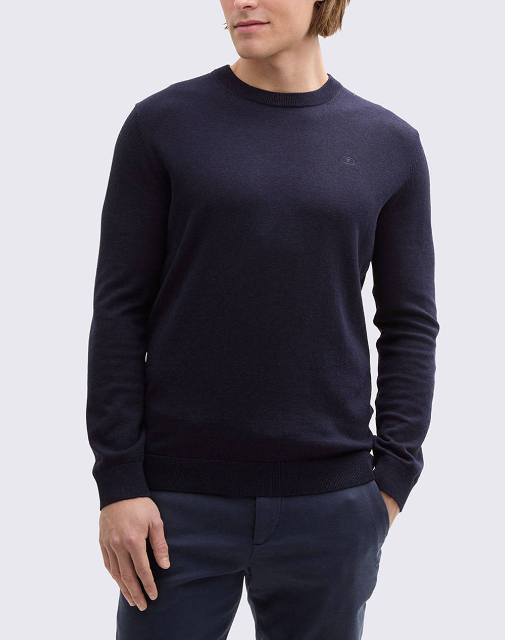 TOM TAILOR BASIC CREWNECK ΜΠΛΟΥΖΑ ΑΝΔΡΙΚΟ 1038426-13160 DarkBlue