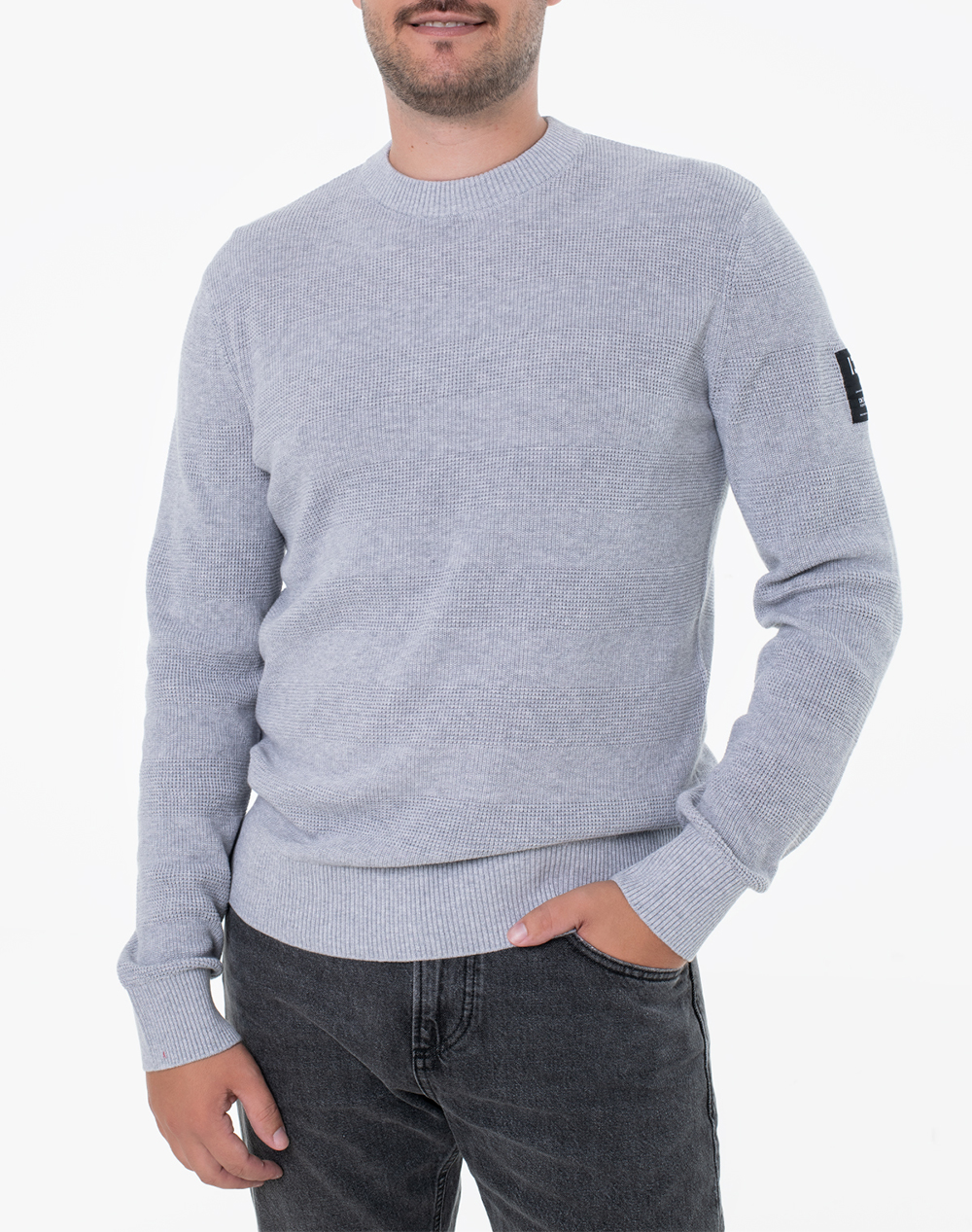 TOM TAILOR BASIC ΠΛΕΚΤΟ ΑΝΔΡΙΚΟ 1047966-15398 LightGray