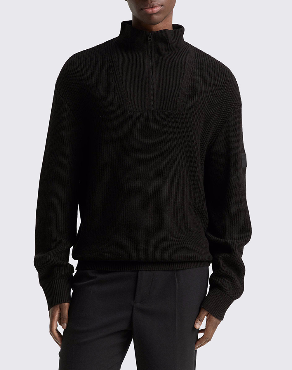 TOM TAILOR RELAXED KNIT TROYER ΠΛΕΚΤΟ ΑΝΔΡΙΚΟ 1049201-29999 Black