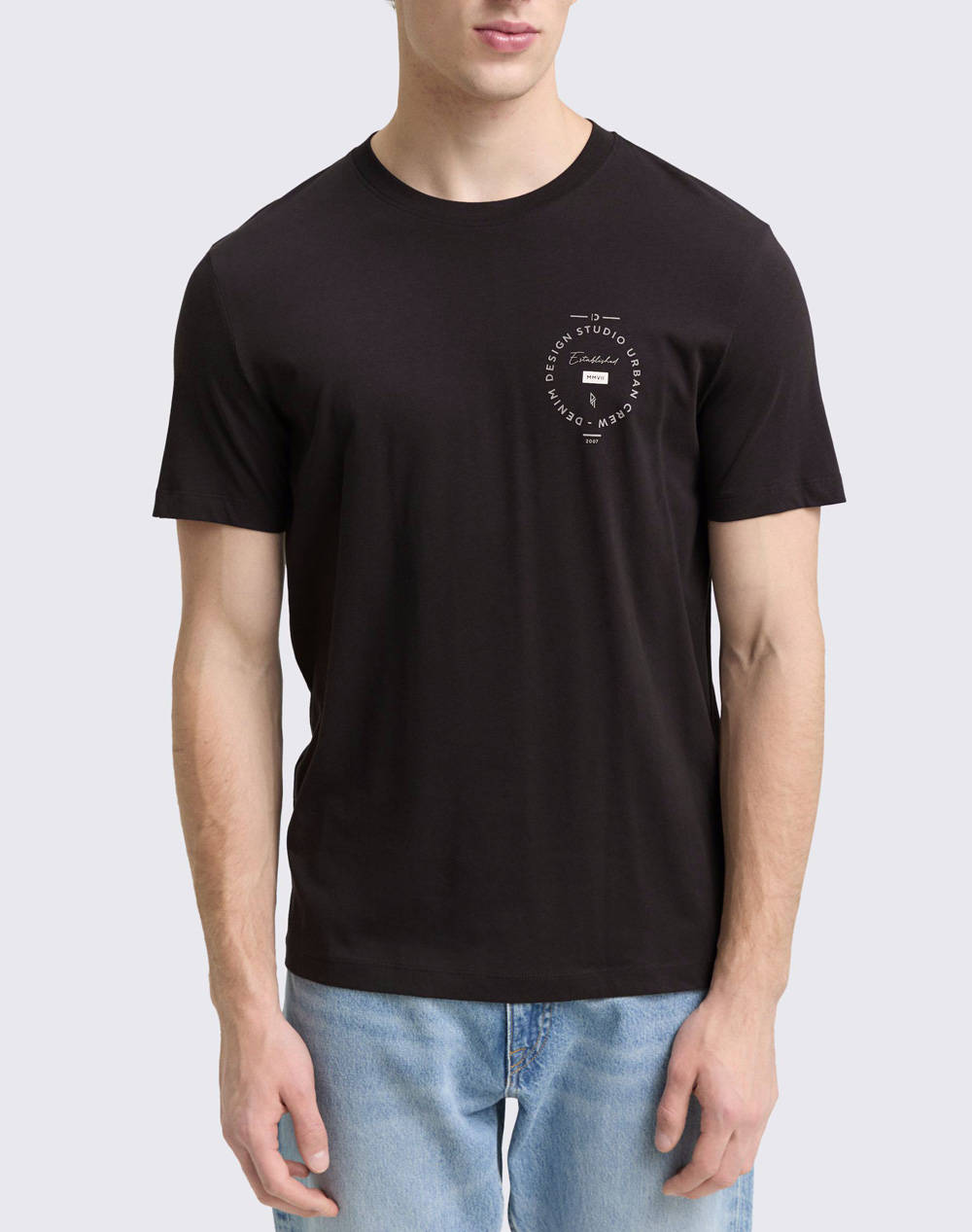 TOM TAILOR PRINTED ΜΠΛΟΥΖΑ ΑΝΔΡΙΚΟ 1047423-10429 Black
