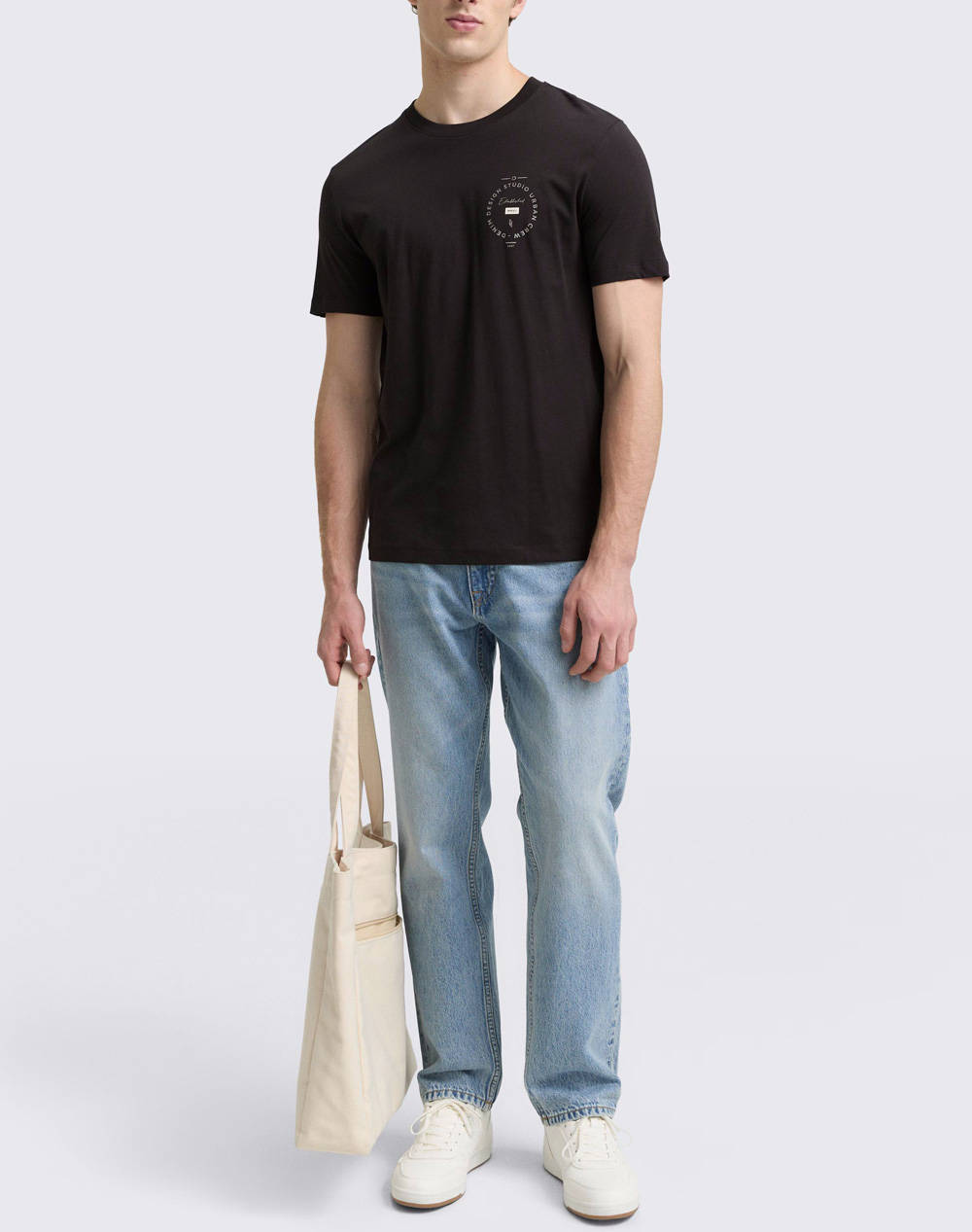 TOM TAILOR PRINTED ΜΠΛΟΥΖΑ ΑΝΔΡΙΚΟ 1047423-10429 Black φωτογραφία