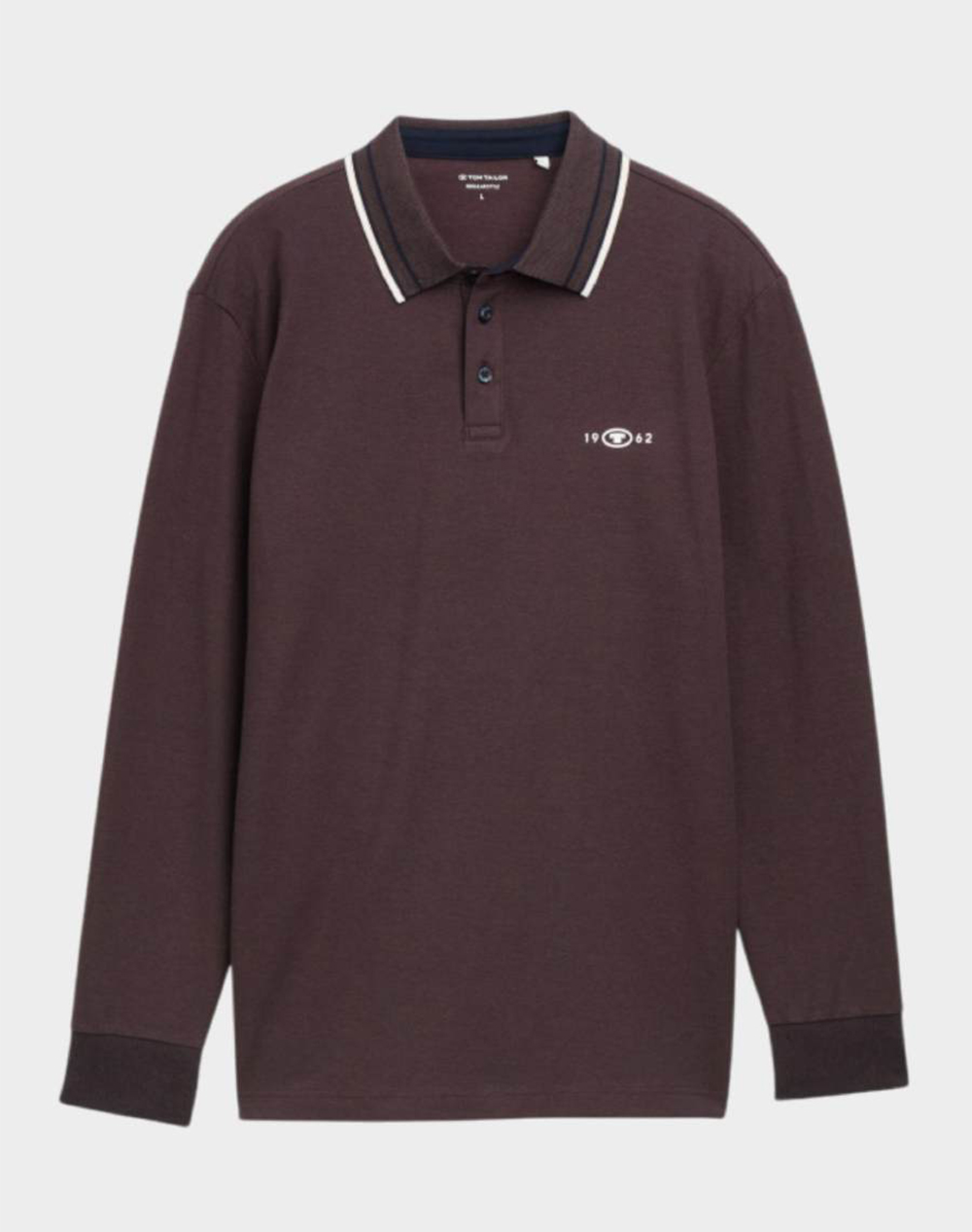 TOM TAILOR DETAILED P ΜΠΛΟΥΖΑ ΑΝΔΡΙΚΟ 1047798-39222 DarkBrown