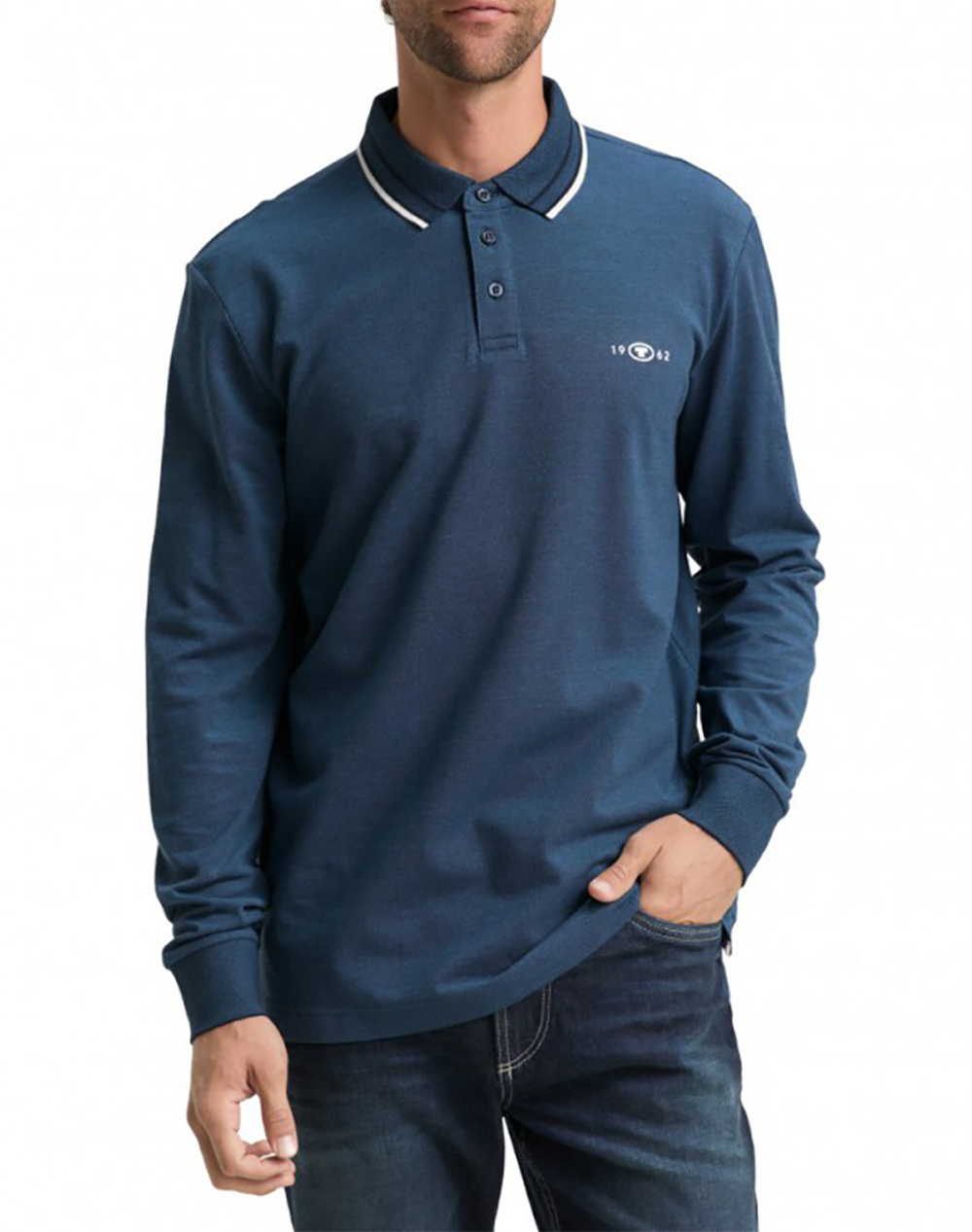 TOM TAILOR DETAILED P ΜΠΛΟΥΖΑ ΑΝΔΡΙΚΟ 1047798-39221 NavyBlue