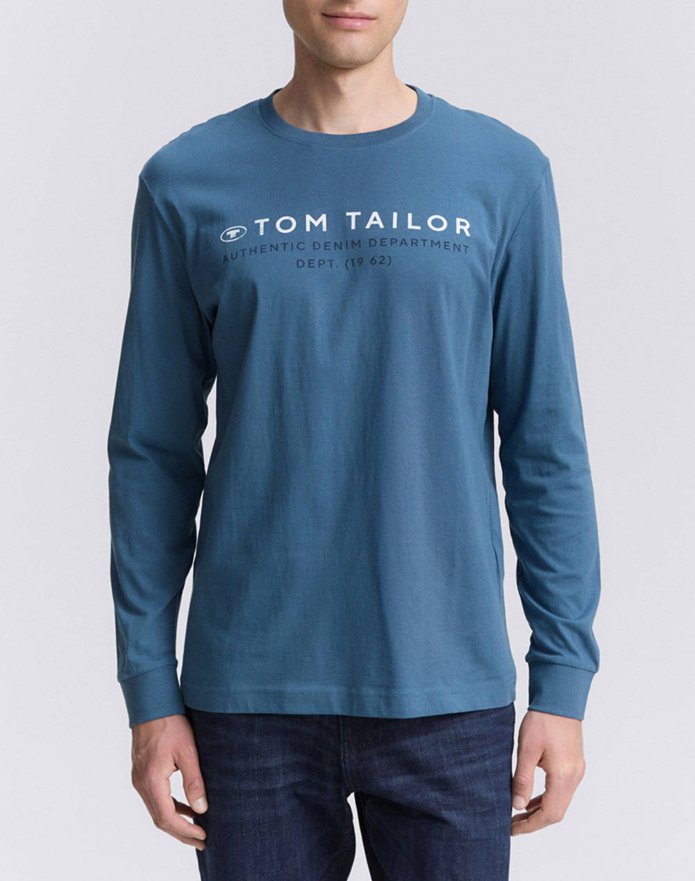 TOM TAILOR PRINTED LONGSLEEVE ΜΠΛΟΥΖΑ ΑΝΔΡΙΚΟ 1047769-38224 SkyBlue