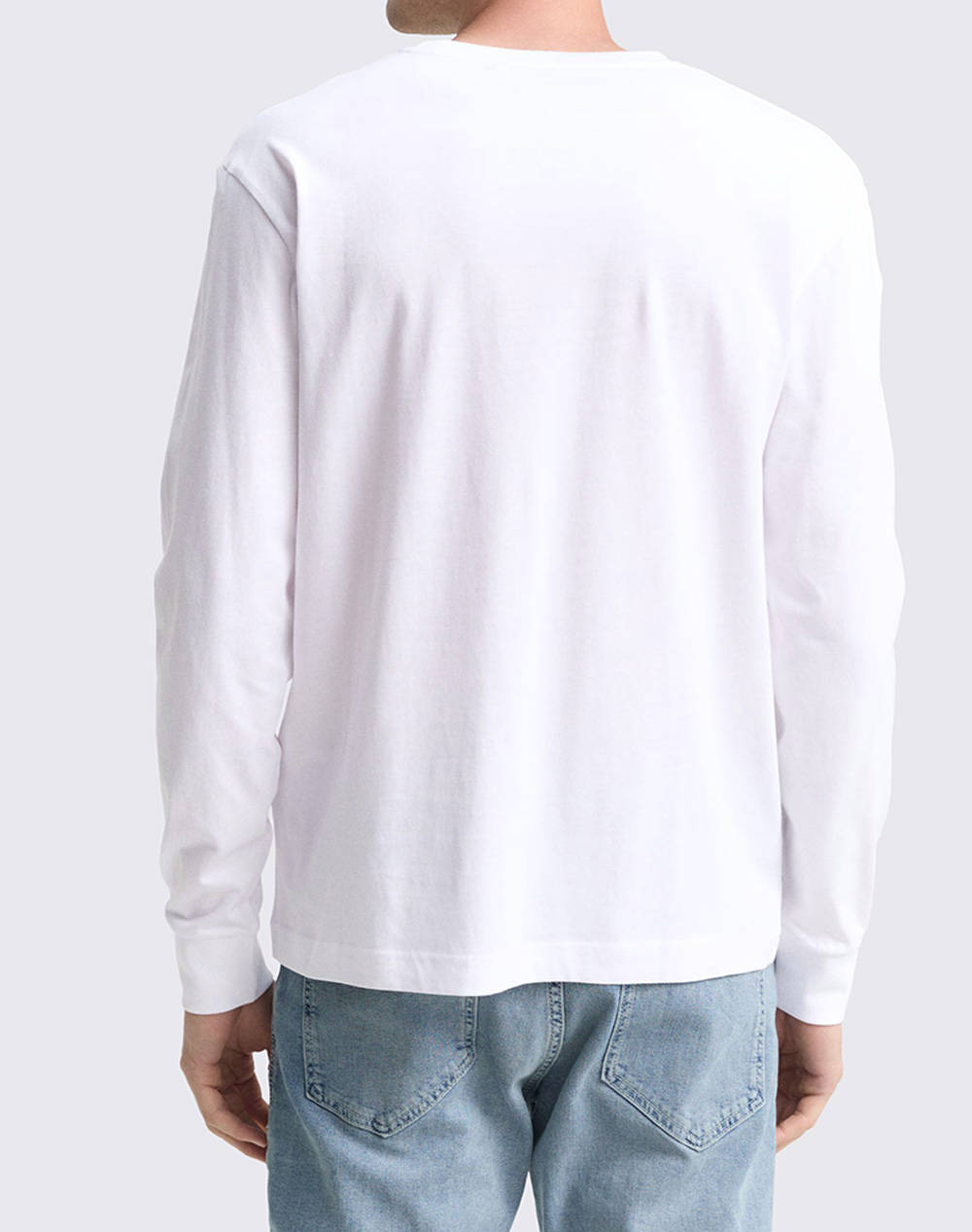 TOM TAILOR PRINTED LONGSLEEVE ΜΠΛΟΥΖΑ ΑΝΔΡΙΚΟ 1047769-20000 White φωτογραφία