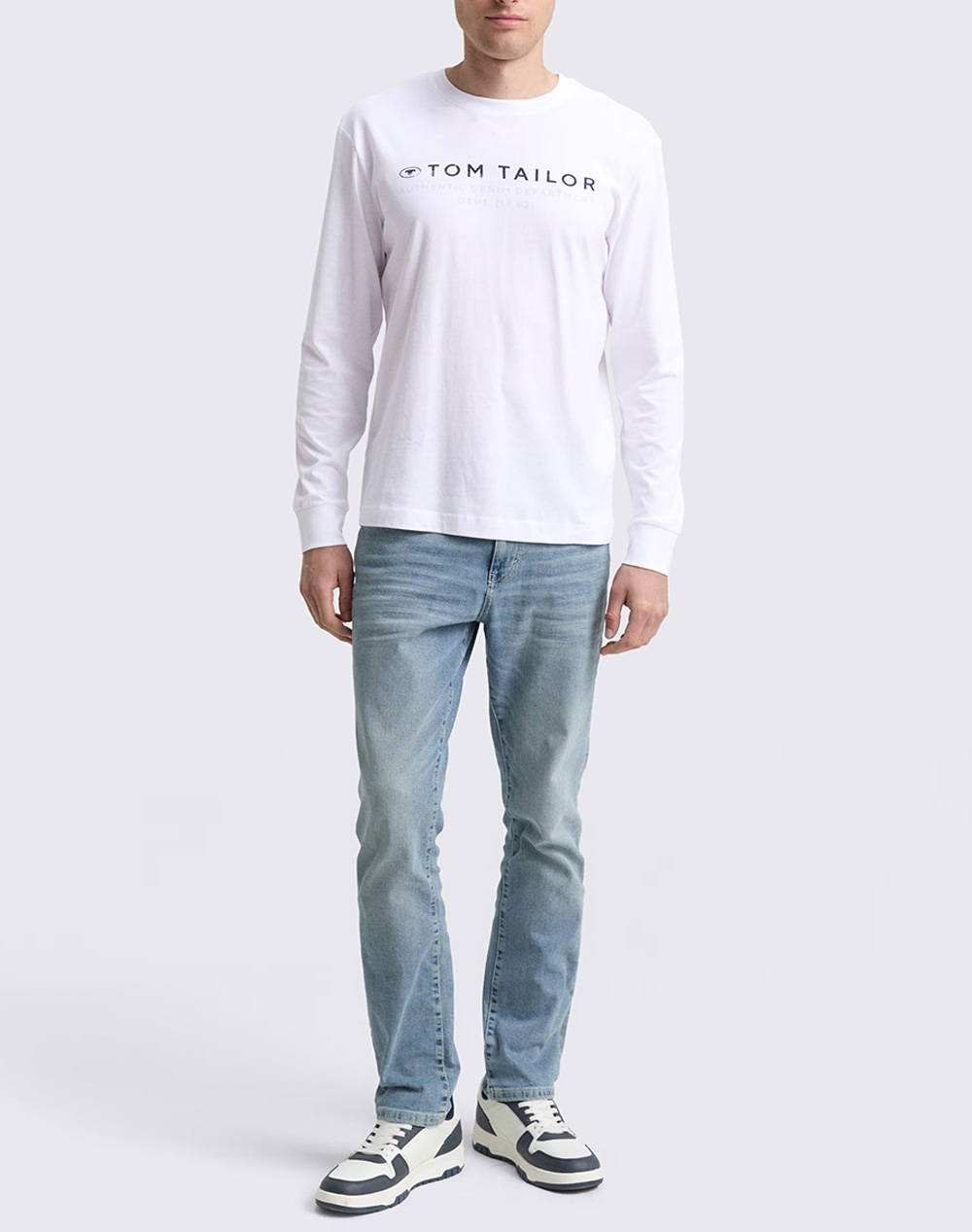 TOM TAILOR PRINTED LONGSLEEVE ΜΠΛΟΥΖΑ ΑΝΔΡΙΚΟ 1047769-20000 White φωτογραφία