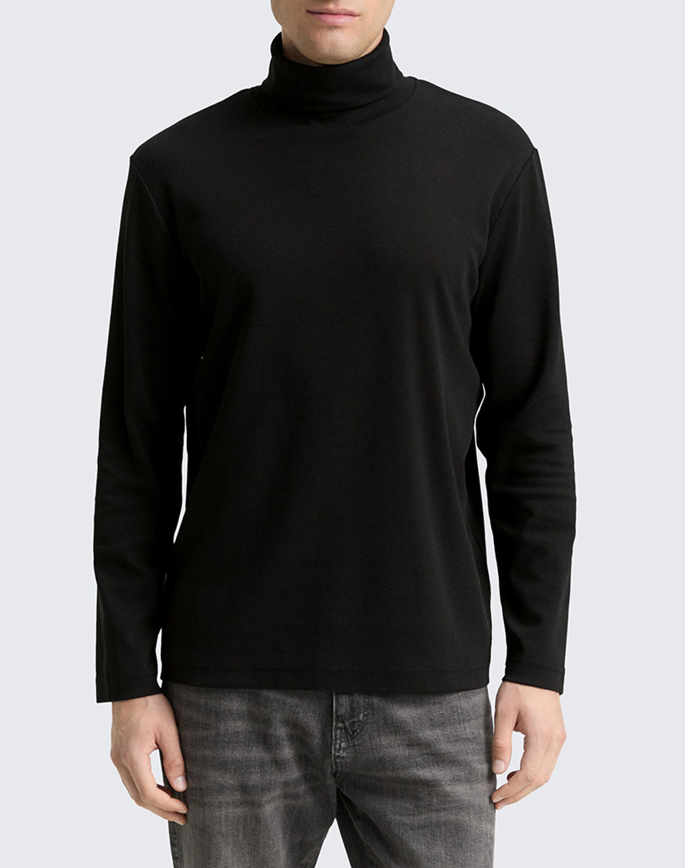 TOM TAILOR LONGSLEEVE TU ΜΠΛΟΥΖΑ ΑΝΔΡΙΚΟ 1048614-29999 Black