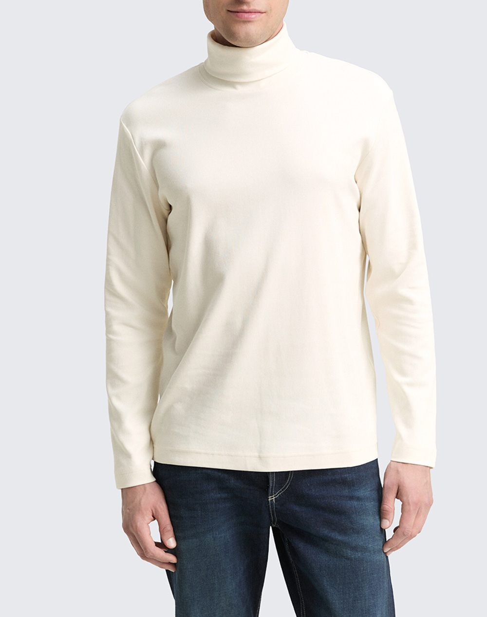 TOM TAILOR LONGSLEEVE TU ΜΠΛΟΥΖΑ ΑΝΔΡΙΚΟ 1048614-10348 OffWhite