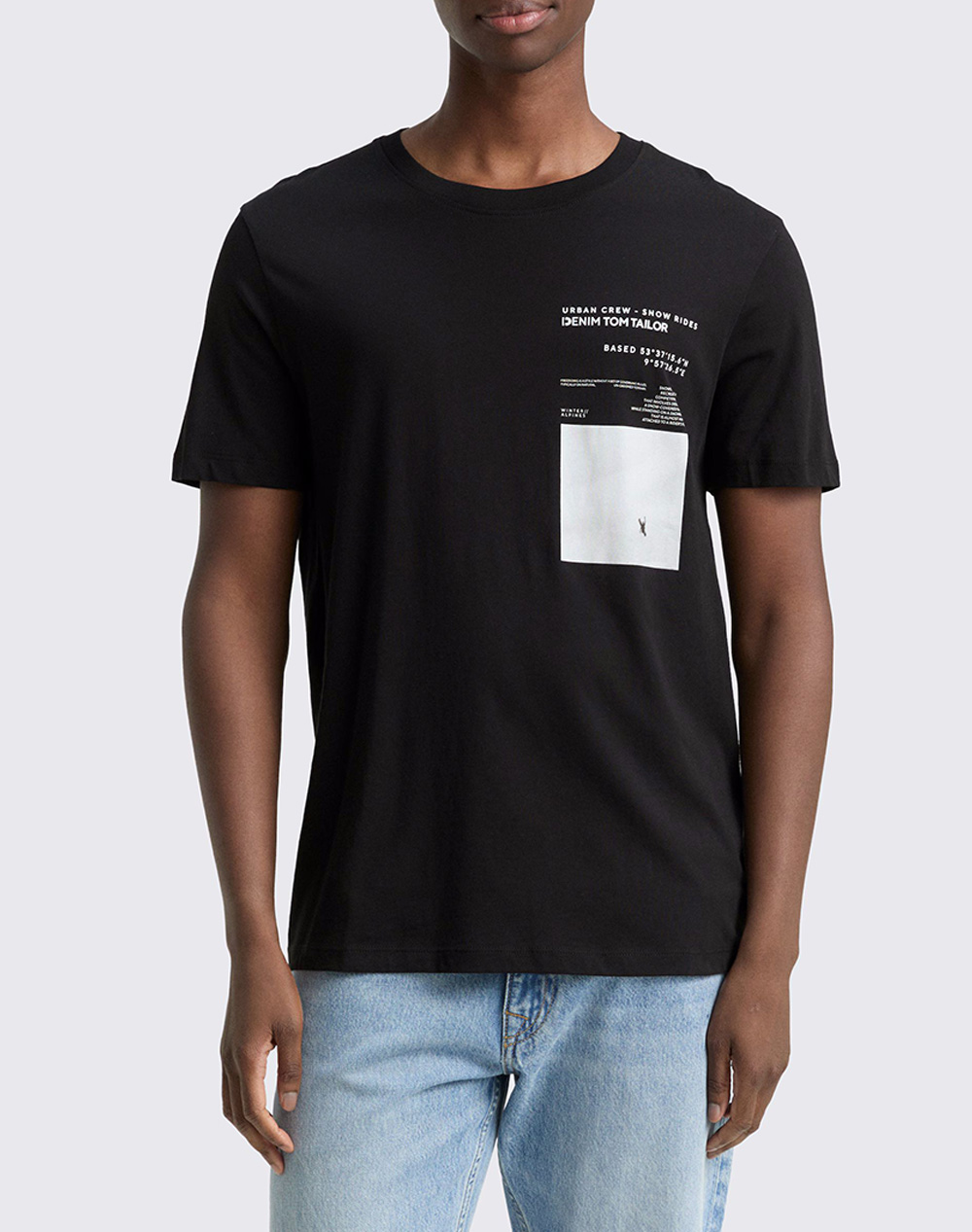 TOM TAILOR PHOTO PRINTED T-SHIRT ΜΠΛΟΥΖΑ ΑΝΔΡΙΚΟ 1048969-29999 Black