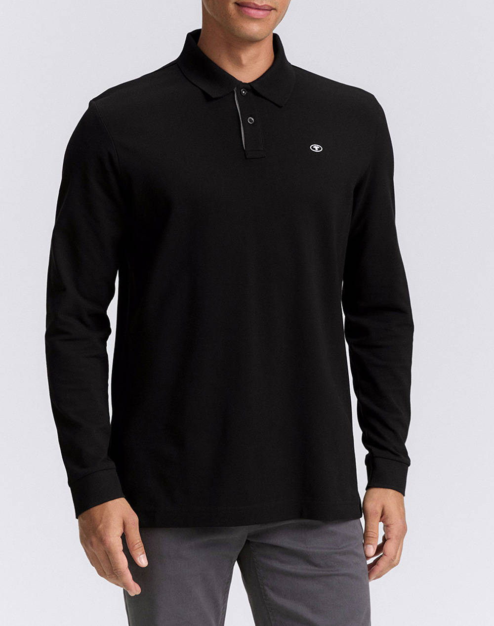 TOM TAILOR BASIC POLO WITH C ΜΠΛΟΥΖΑ ΑΝΔΡΙΚΟ 1043278-29999 Black