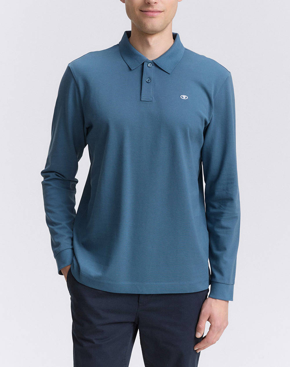 TOM TAILOR BASIC POLO WITH C ΜΠΛΟΥΖΑ ΑΝΔΡΙΚΟ 1043278-38224 EarthBlue