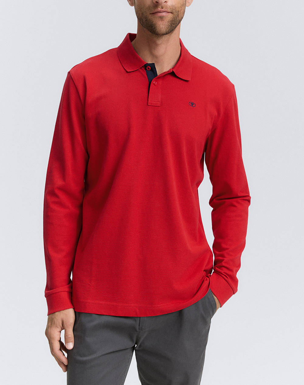 TOM TAILOR BASIC POLO WITH C ΜΠΛΟΥΖΑ ΑΝΔΡΙΚΟ 1043278-12830 Red