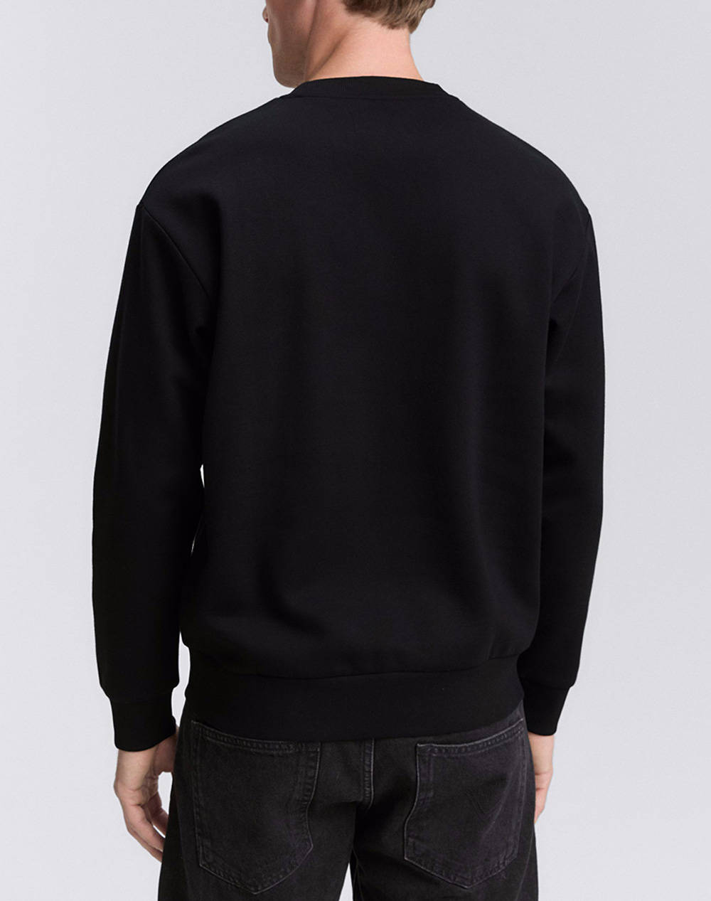 TOM TAILOR PRINTED CREWNECK SWE ΦΟΥΤΕΡ ΑΝΔΡΙΚΟ 1047941-29999 Black φωτογραφία