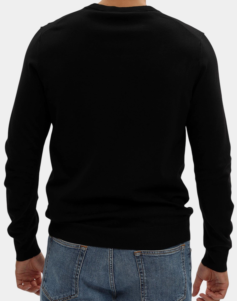TRUSSARDI CREWNECK SWEATER - VISCOSE BLEND MK601K01-033 Black φωτογραφία