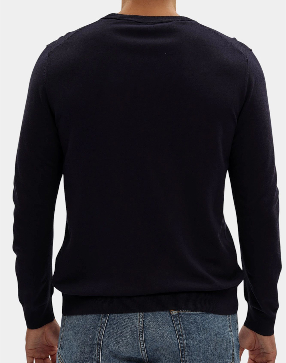 TRUSSARDI CREWNECK SWEATER - VISCOSE BLEND MK601K01-034 DarkBlue φωτογραφία