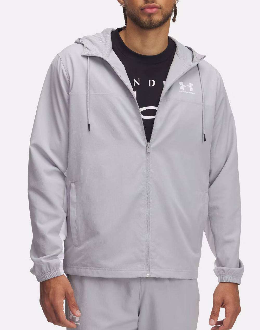 UNDER ARMOUR UA Rival Wvn Windbreaker 1390149-011 LightGray