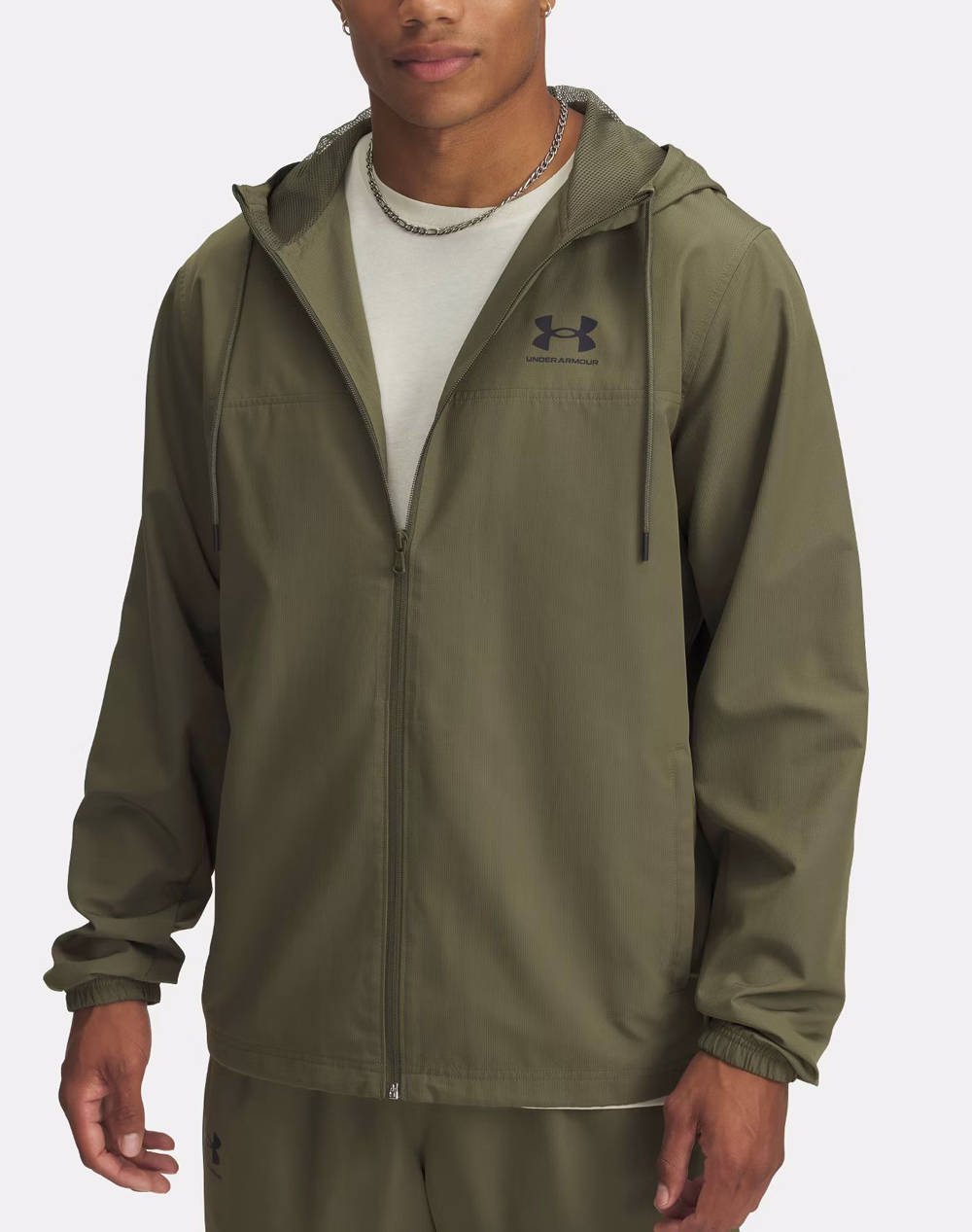 UNDER ARMOUR UA Rival Wvn Windbreaker 1390149-390 Olive