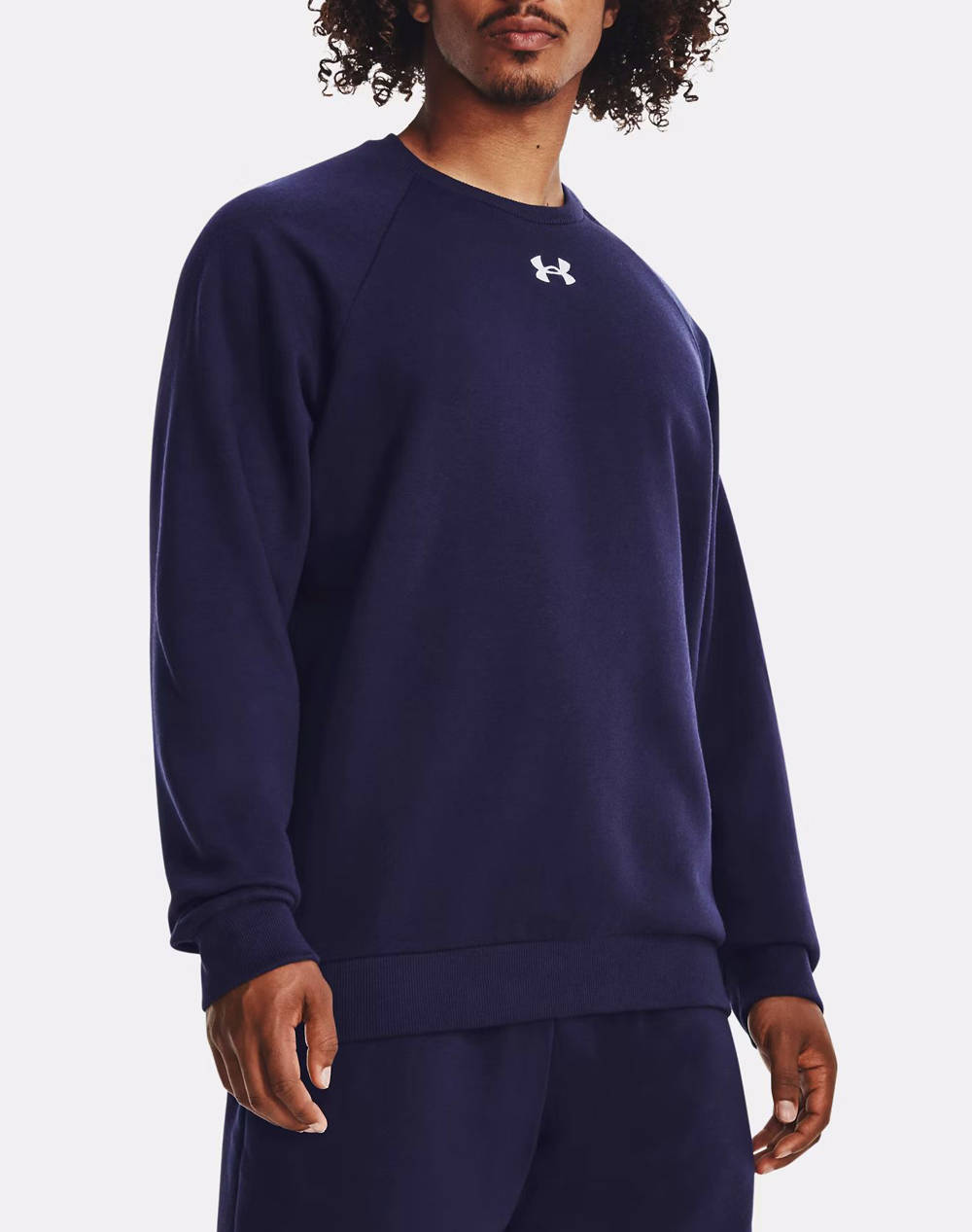 UNDER ARMOUR UA Rival Fleece Crew 1379755-410 DarkBlue