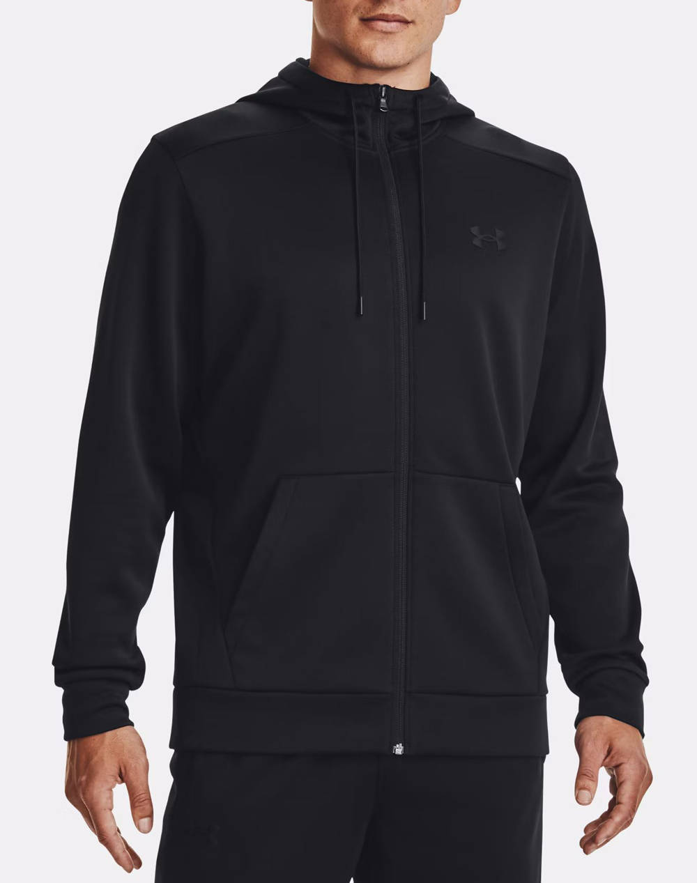UNDER ARMOUR UA Armour Fleece FZ Hoodie 1373357-001 Black