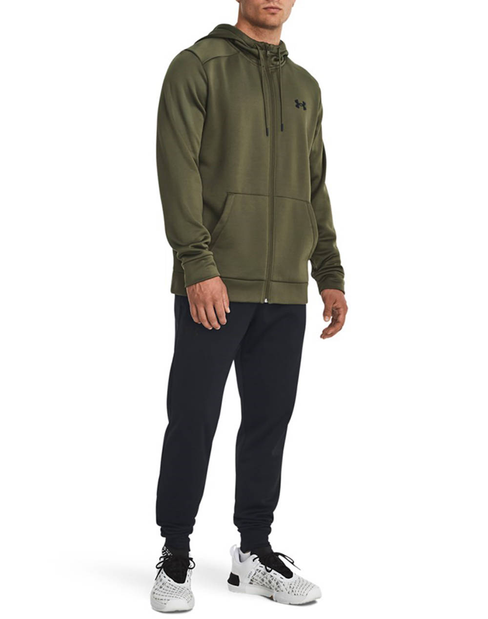 UNDER ARMOUR UA Armour Fleece FZ Hoodie 1373357-390 Khaki φωτογραφία