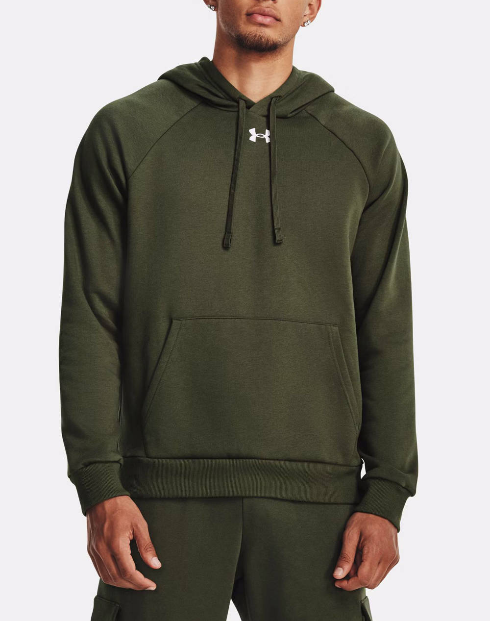 UNDER ARMOUR UA Rival Fleece Hoodie 1379757-390 Olive