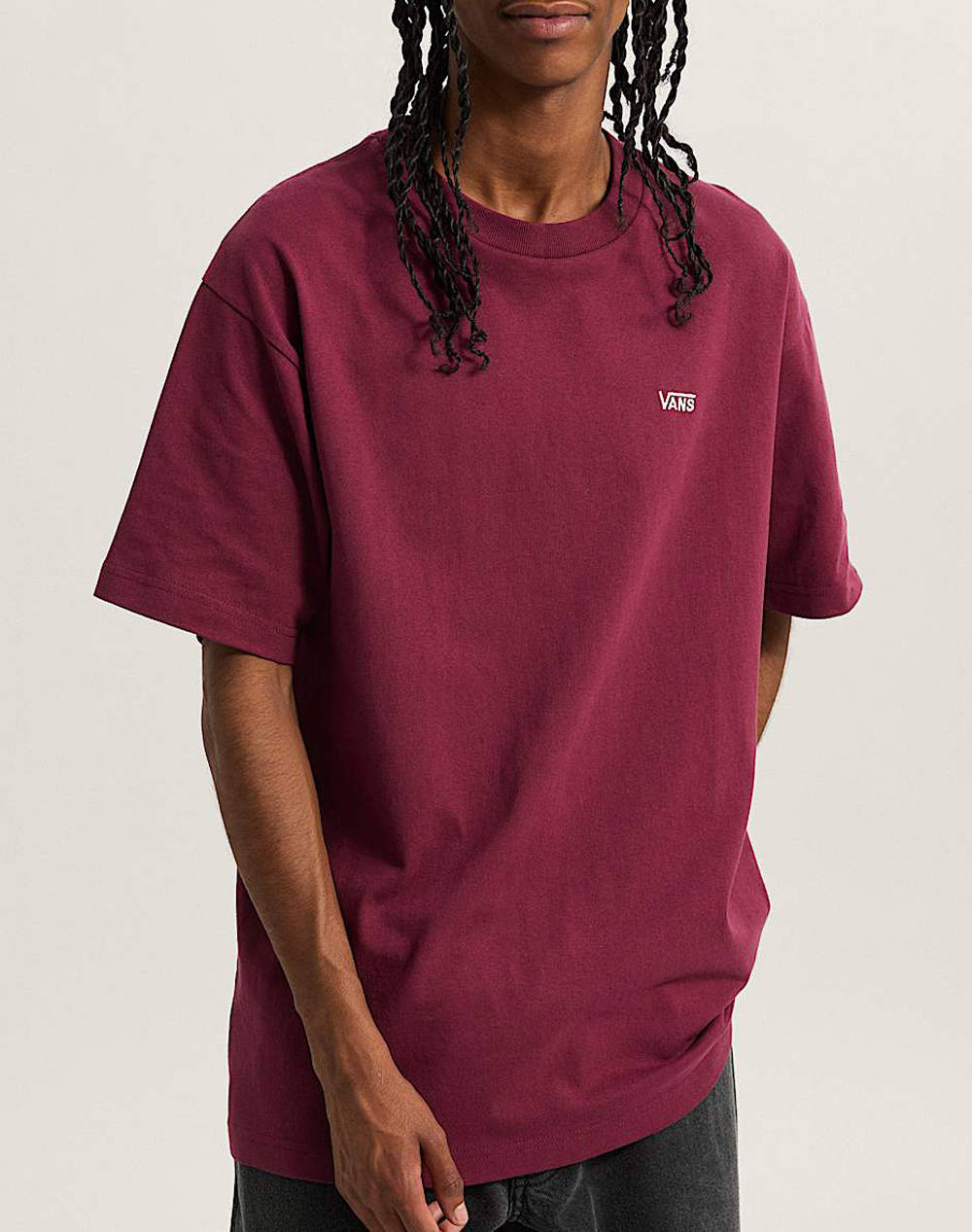 VANS LEFT CHEST II LOOSE SS VN000P1PBRG1-VNBRG Bordeux