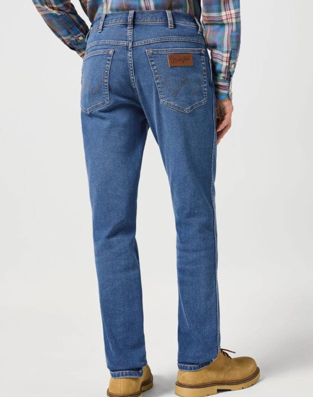 WRANGLER TEXAS SLIM 112358218-RIDGE WASH DenimLightBlue φωτογραφία