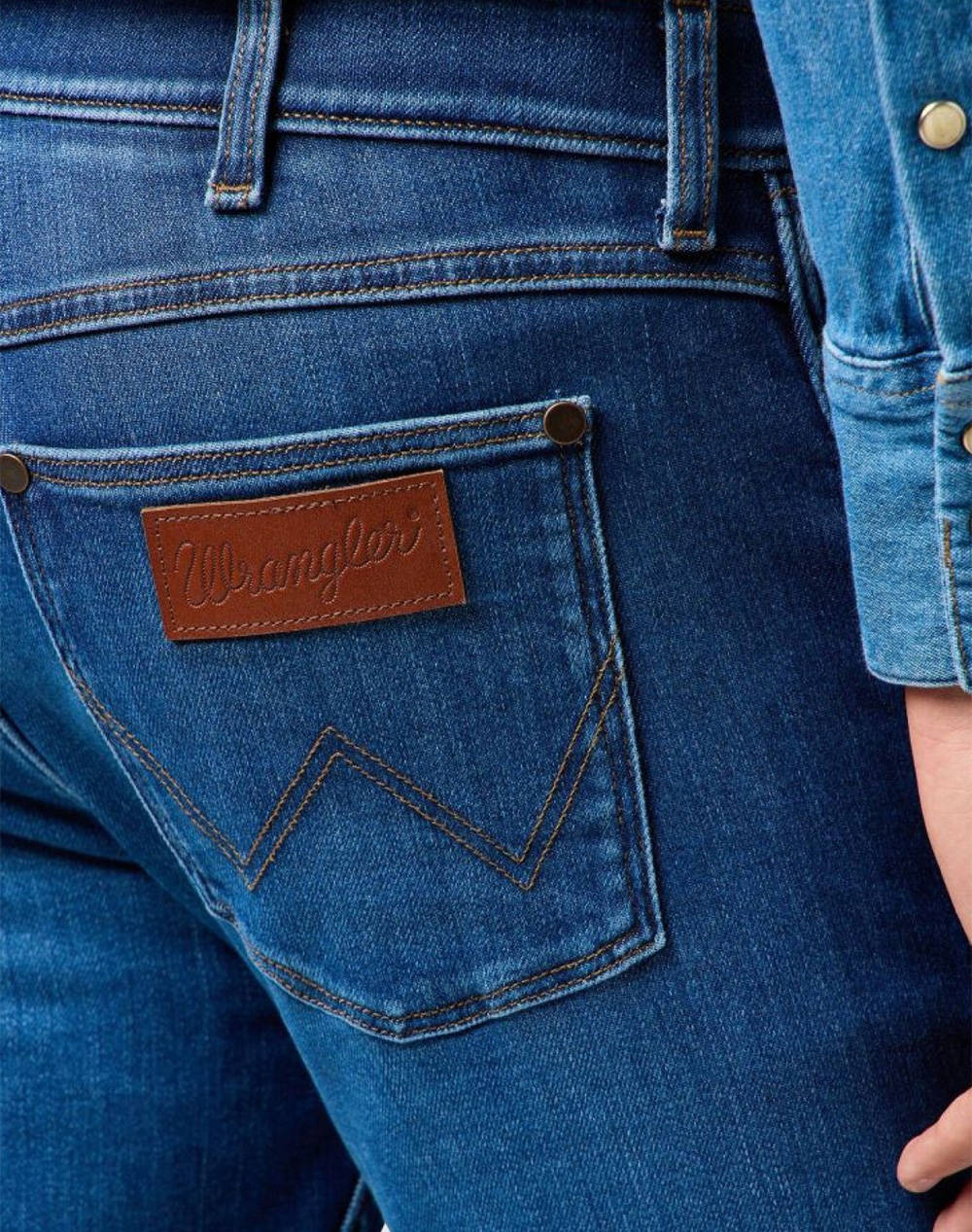 WRANGLER GREENSBORO 112364419-DANDELION SUMMER DenimBlue φωτογραφία