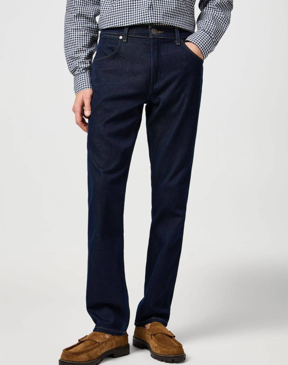 WRANGLER GREENSBORO 112362557-MOONLIGHT RINSE DenimDarkBlue