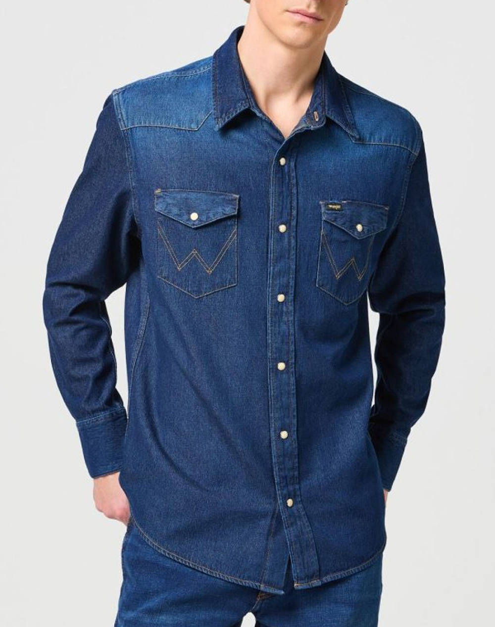 WRANGLER 27MW 112341088-DARK STONE DenimBlue